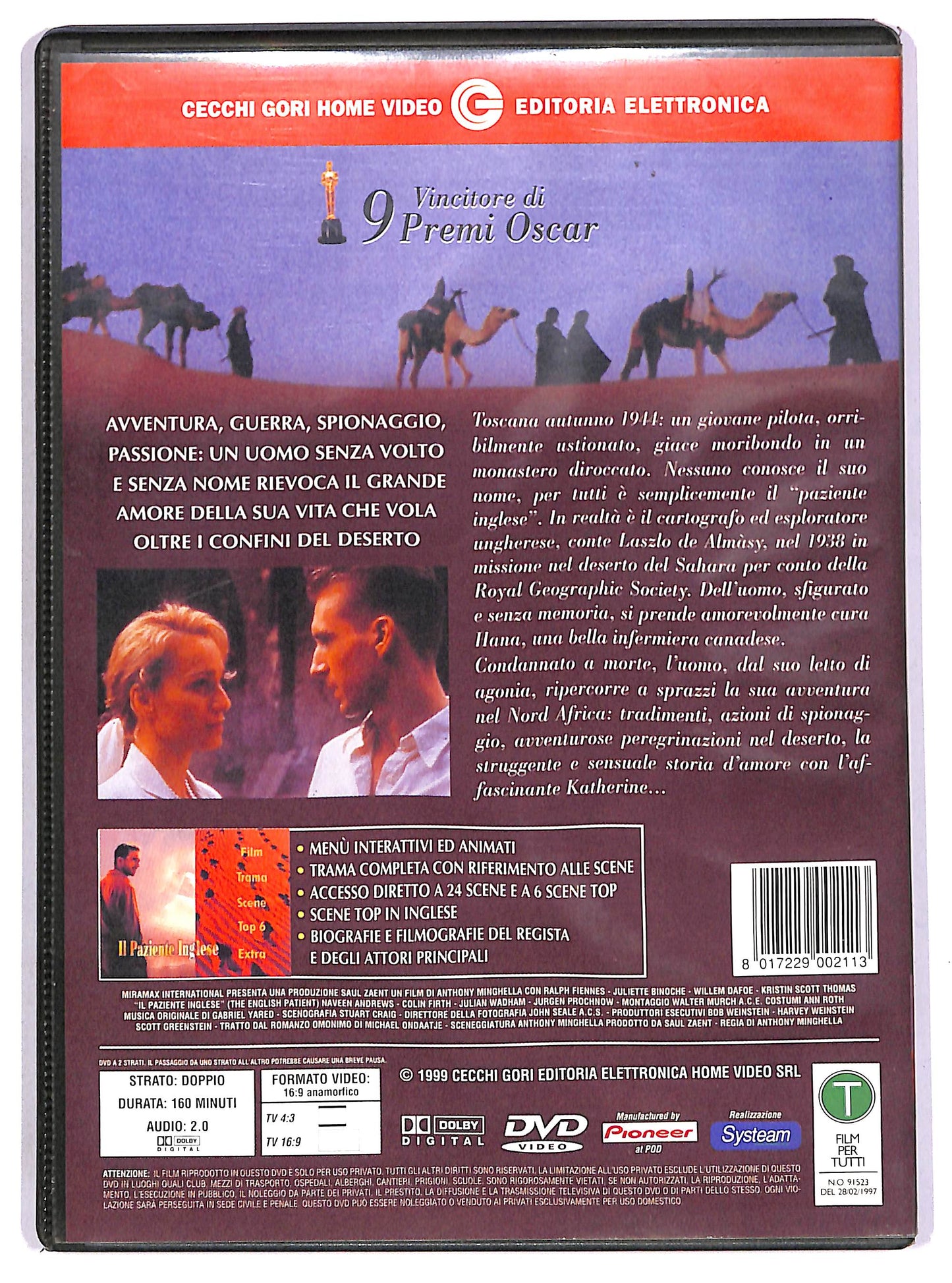 EBOND Il paziente inglese DVD D648501