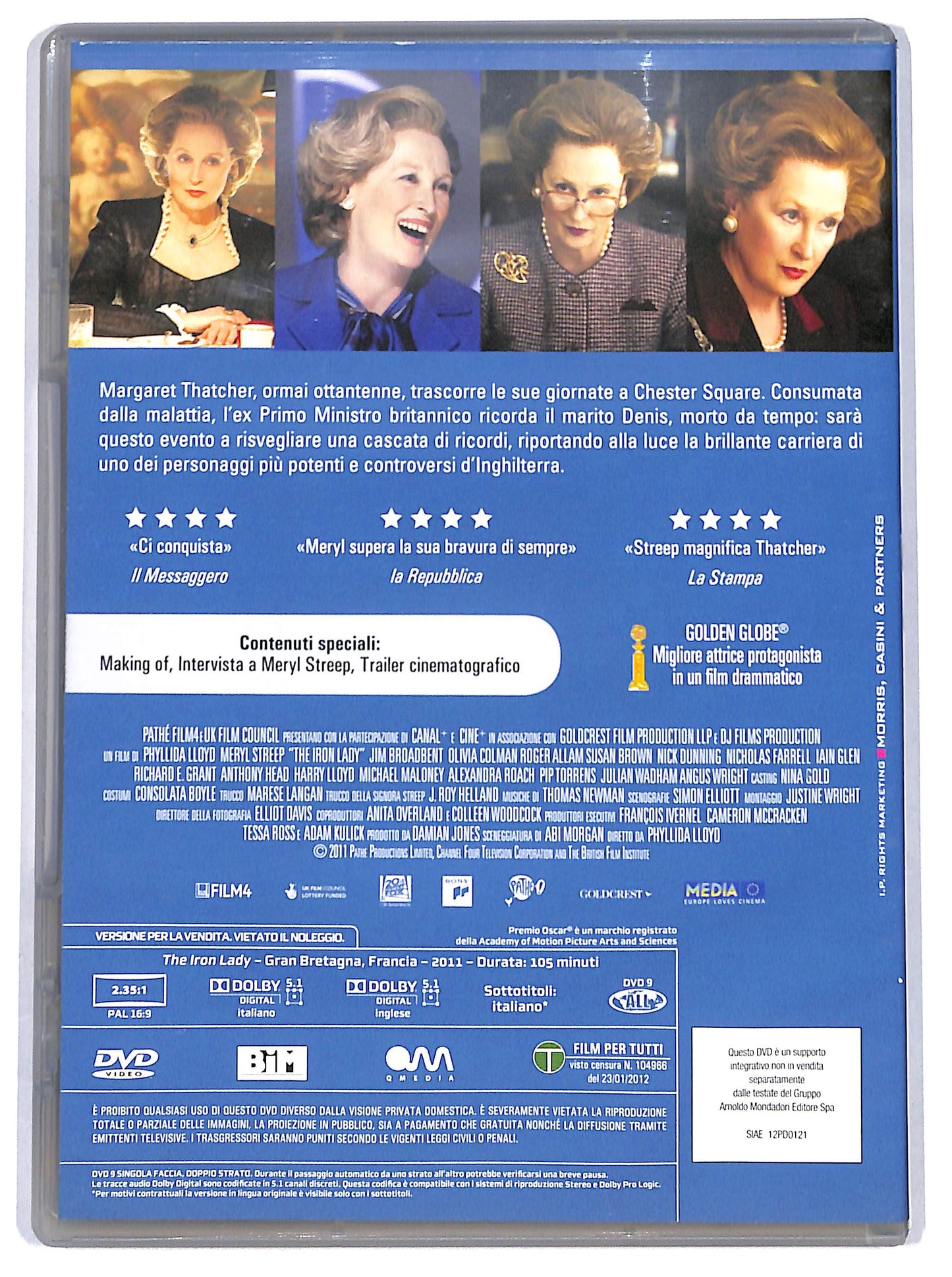 EBOND The Iron Lady EDITORIALE DVD D648752