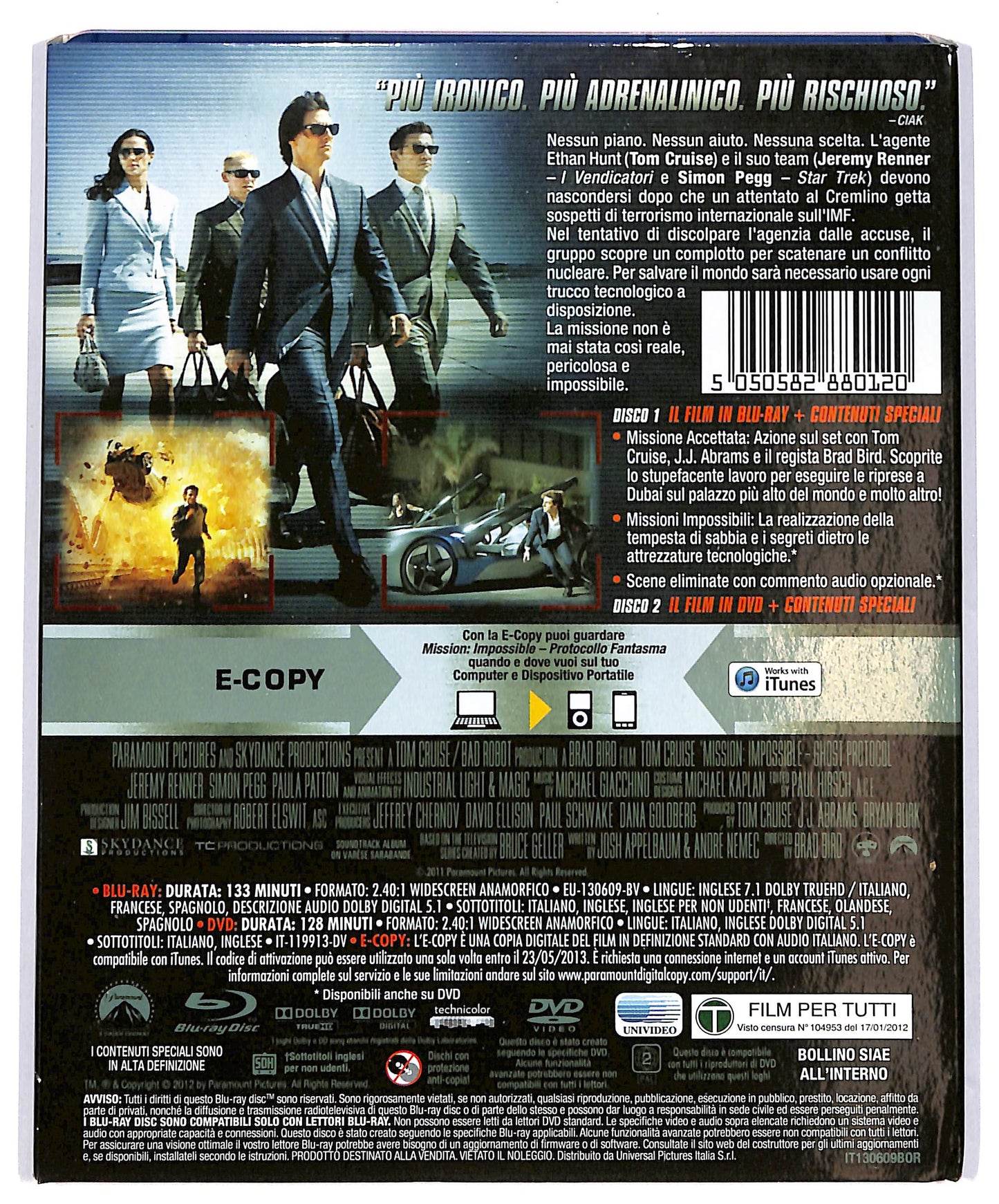 EBOND Protocollo Fantasma DVD + BLURAY (no E-copy) BLURAY BLURAY D649068
