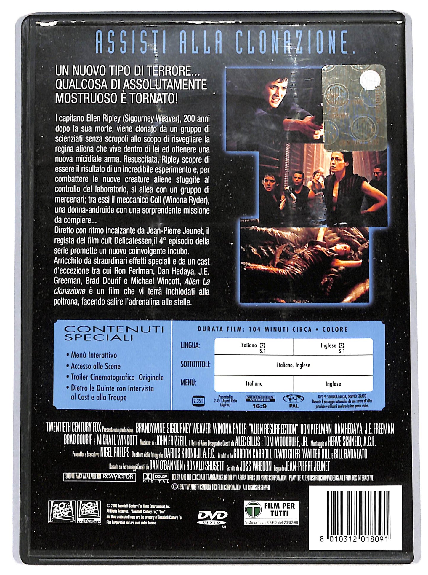 EBOND alien - la clonazione DVD D649212
