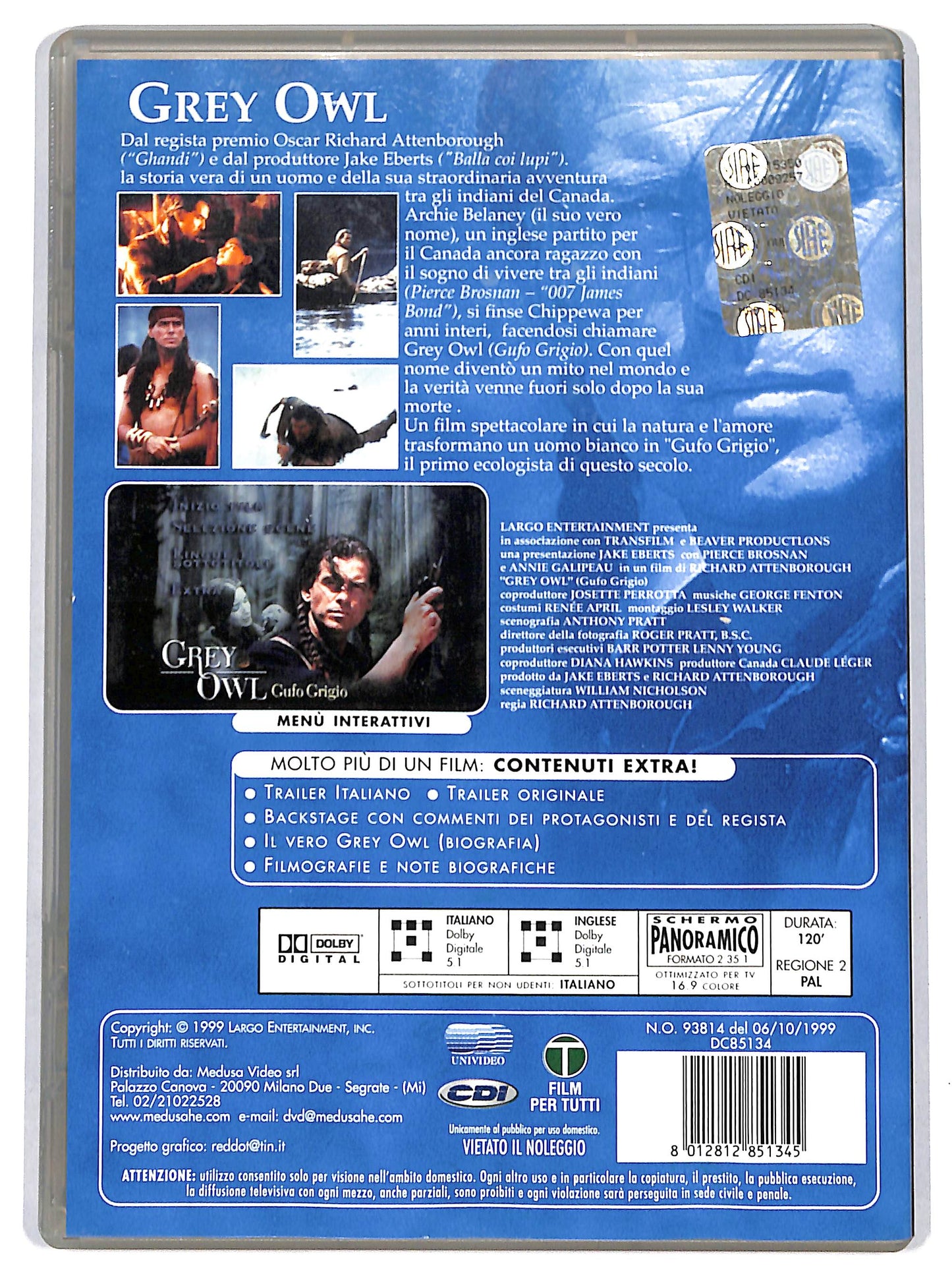 EBOND grey owl DVD D649227