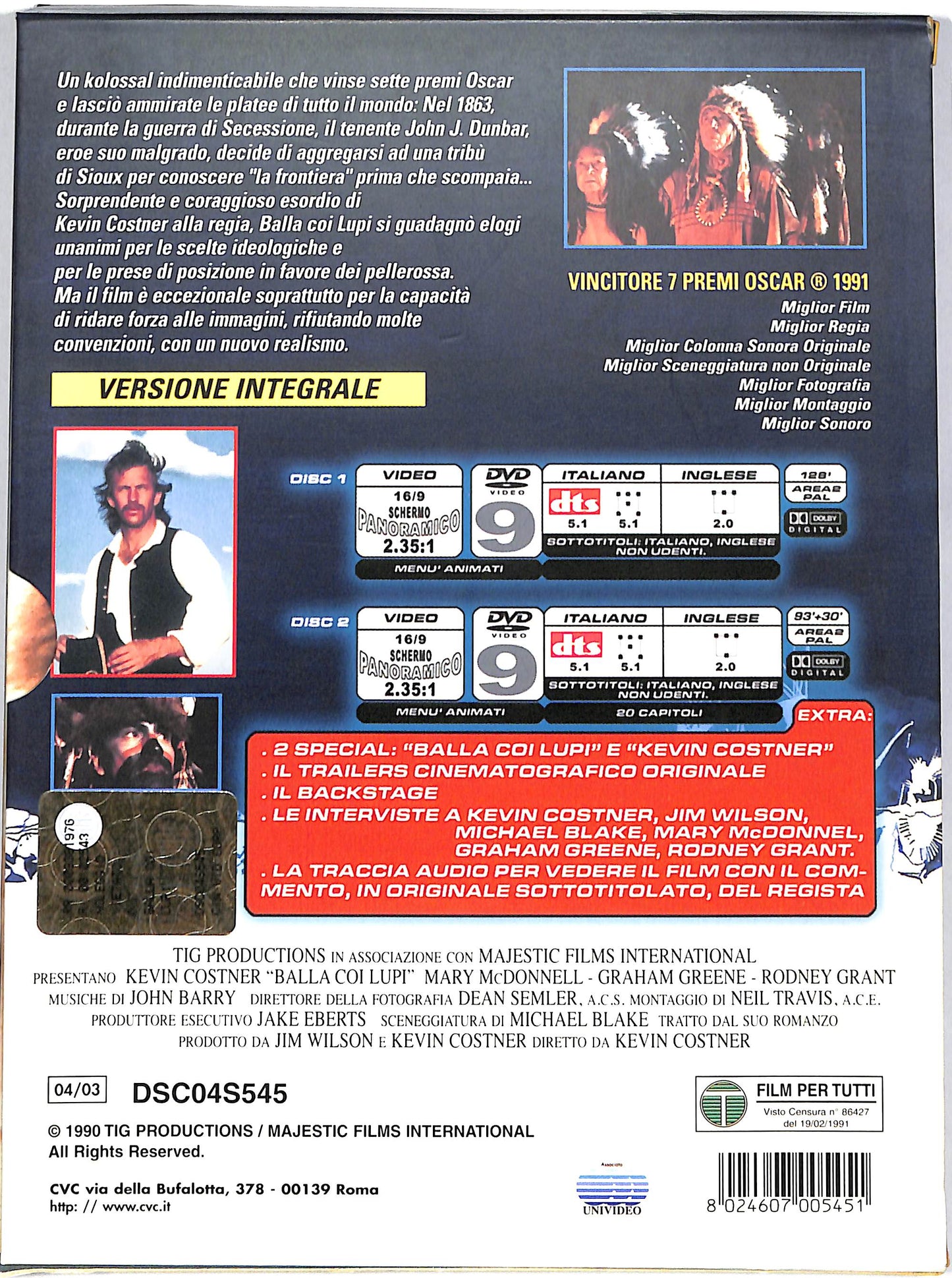 EBOND Balla coi lupi (2 DVD) DVD D649314