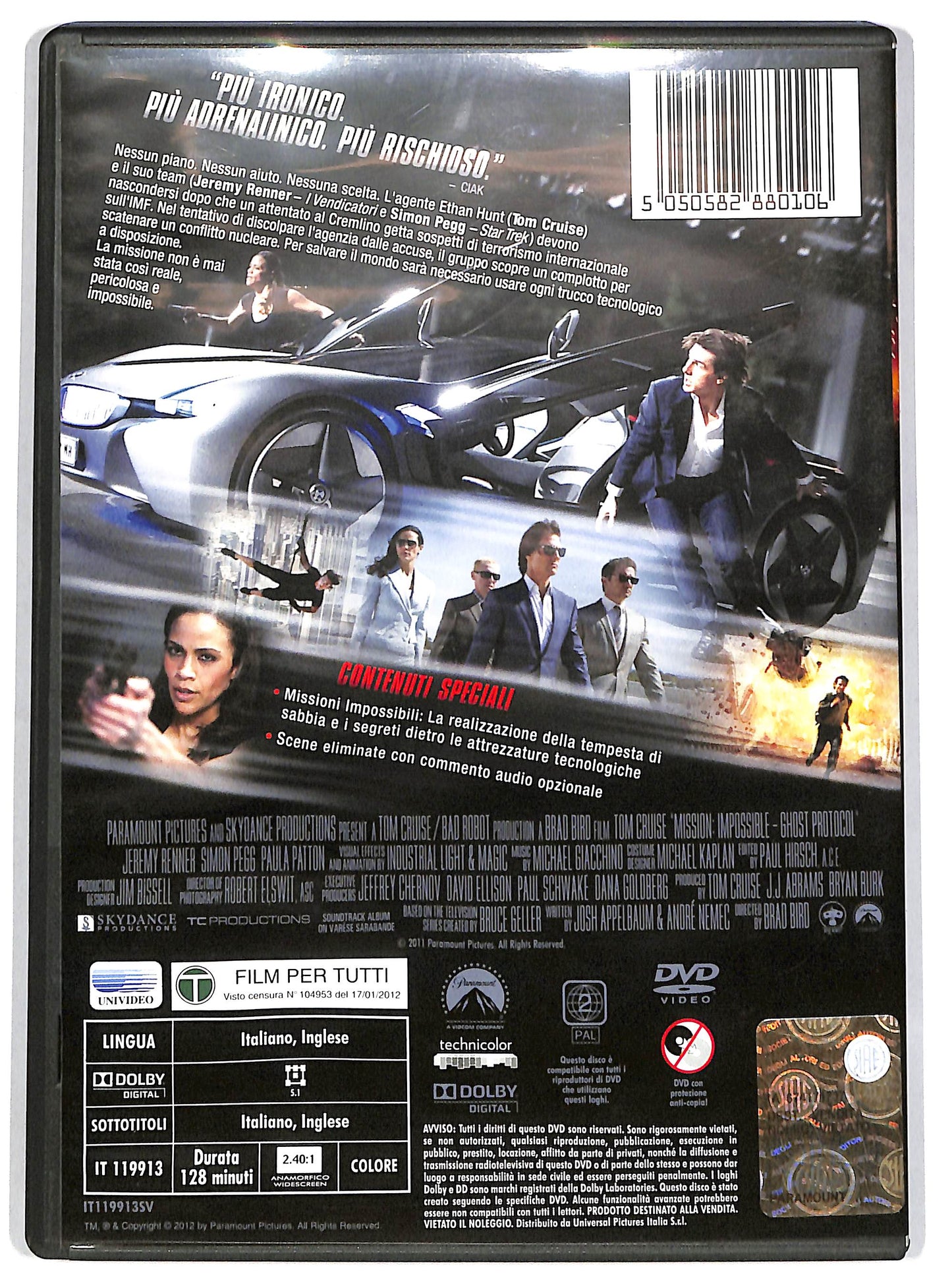 EBOND Mission: Impossible - Protocollo fantasma DVD D649328