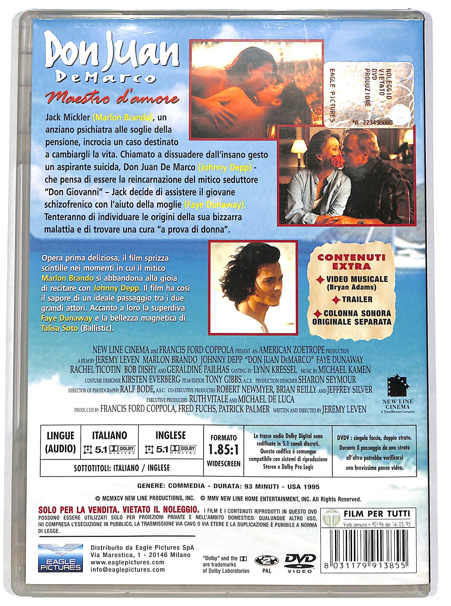 EBOND Don Juan De Marco - Maestro d'amore DVD D649351
