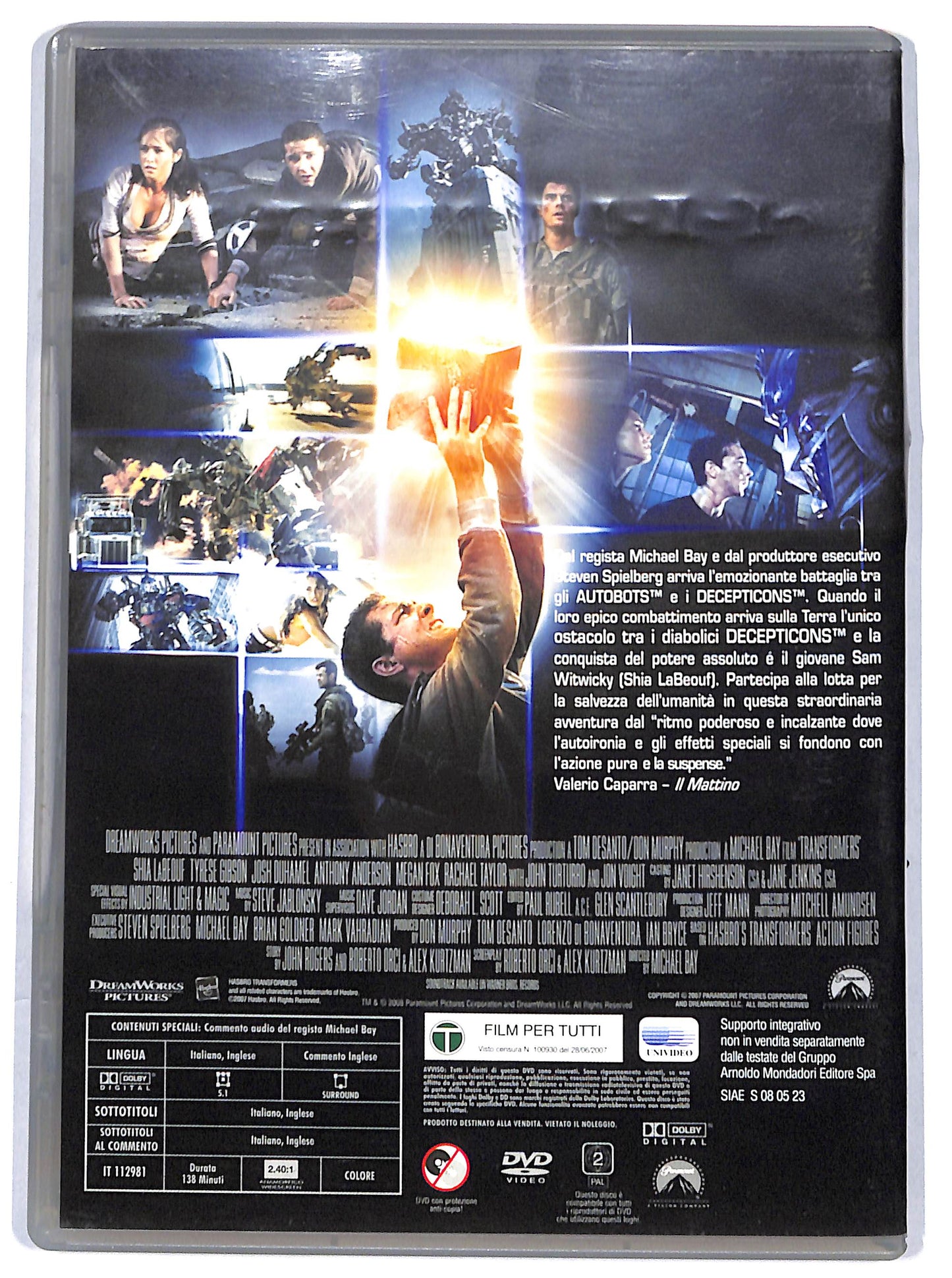 EBOND Transformers EDITORIALE DVD D649553