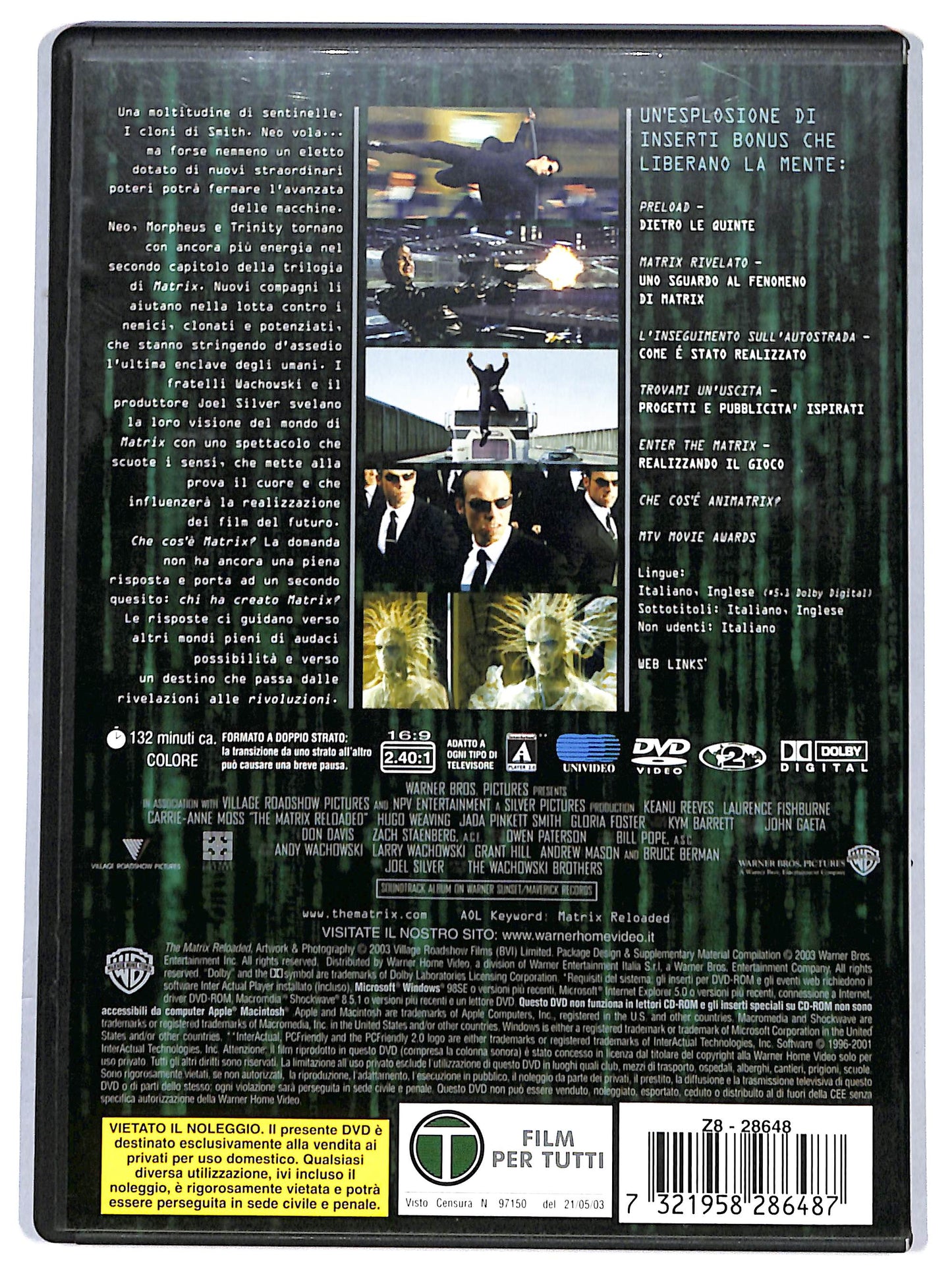 EBOND matrix reloaded DVD D649602