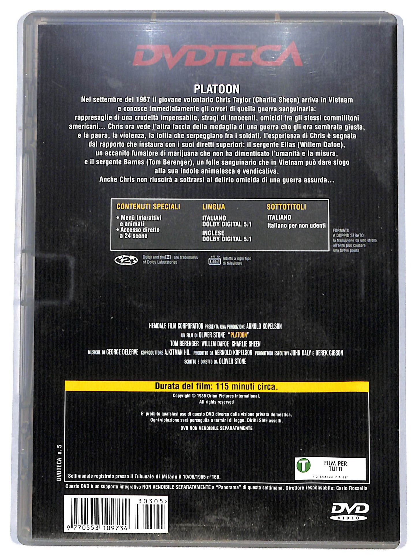 EBOND Platoon EDITORIALE DVD D649638