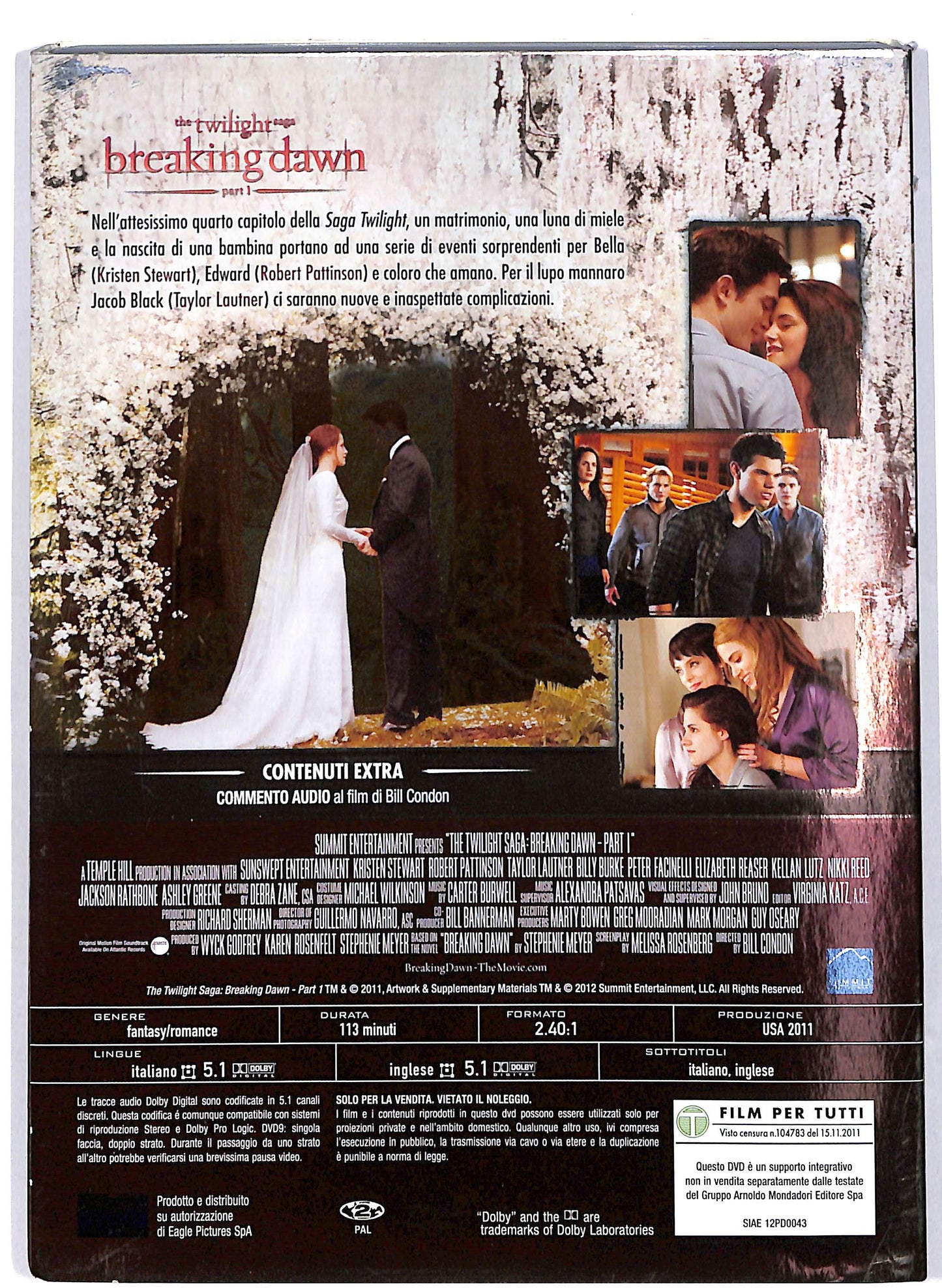 EBOND The Twilight Saga Breaking Dawn - Parte 1 EDITORIALE DVD D649812