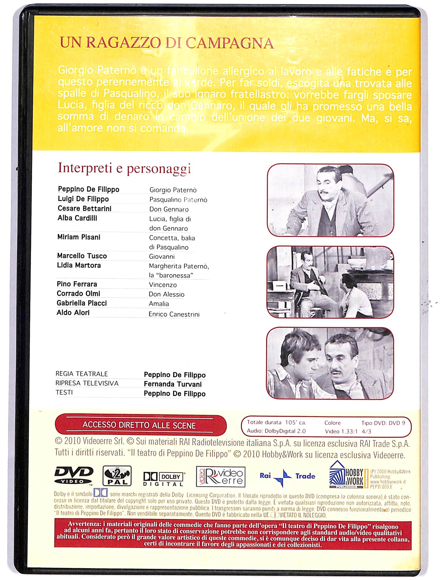 EBOND Un ragazzo in campagna EDITORIALE DVD D650008