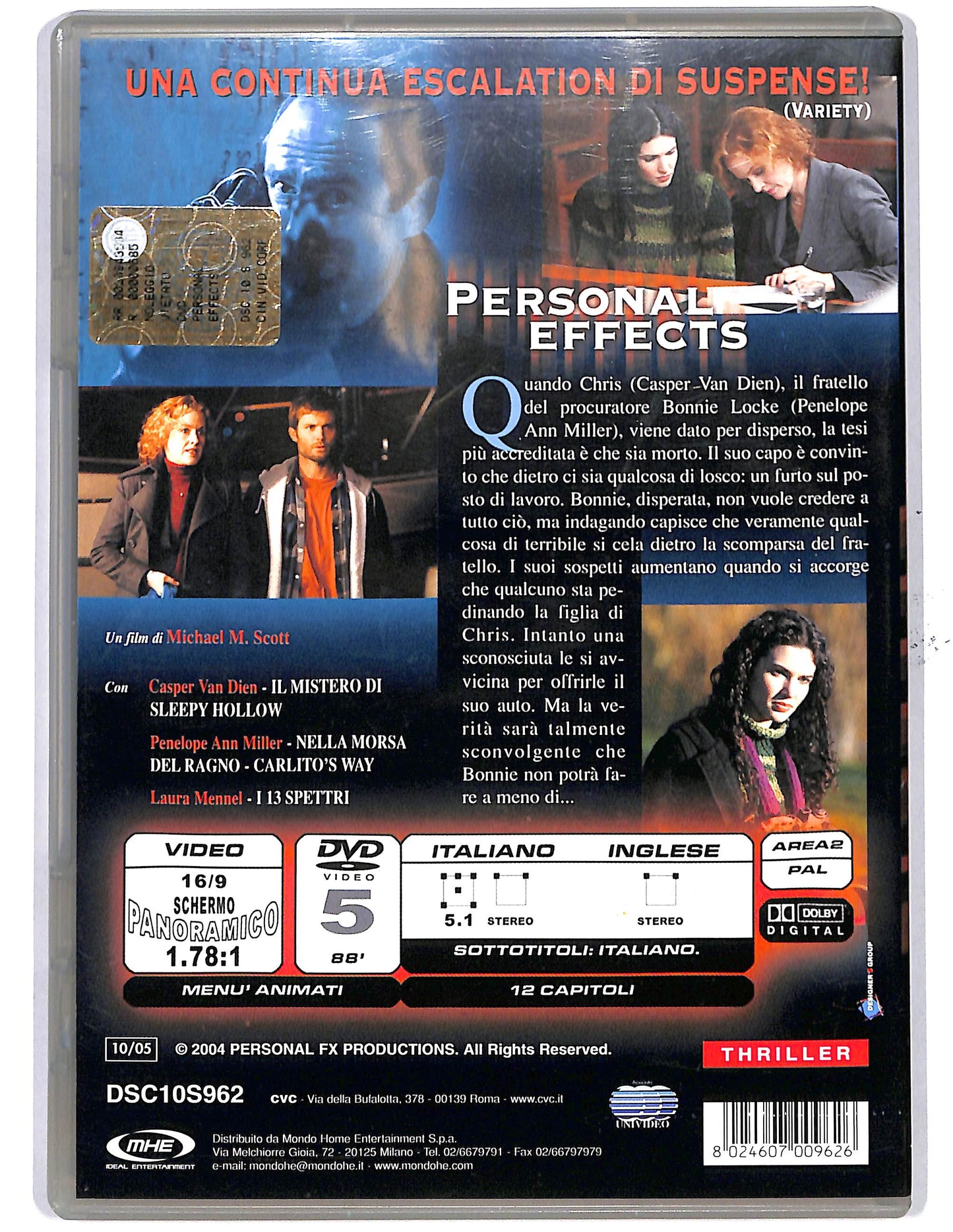 EBOND Personal Effects DVD D650047