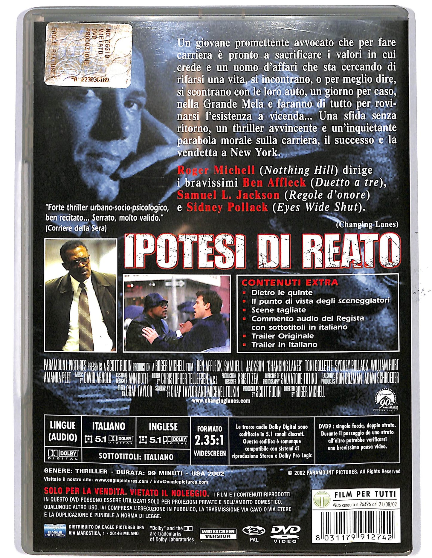 EBOND Ipotesi di reato DVD D650117
