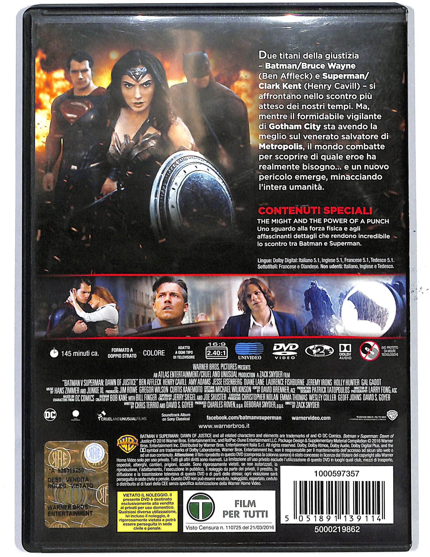 EBOND Batman V Superman Dawn of justice DVD D650245