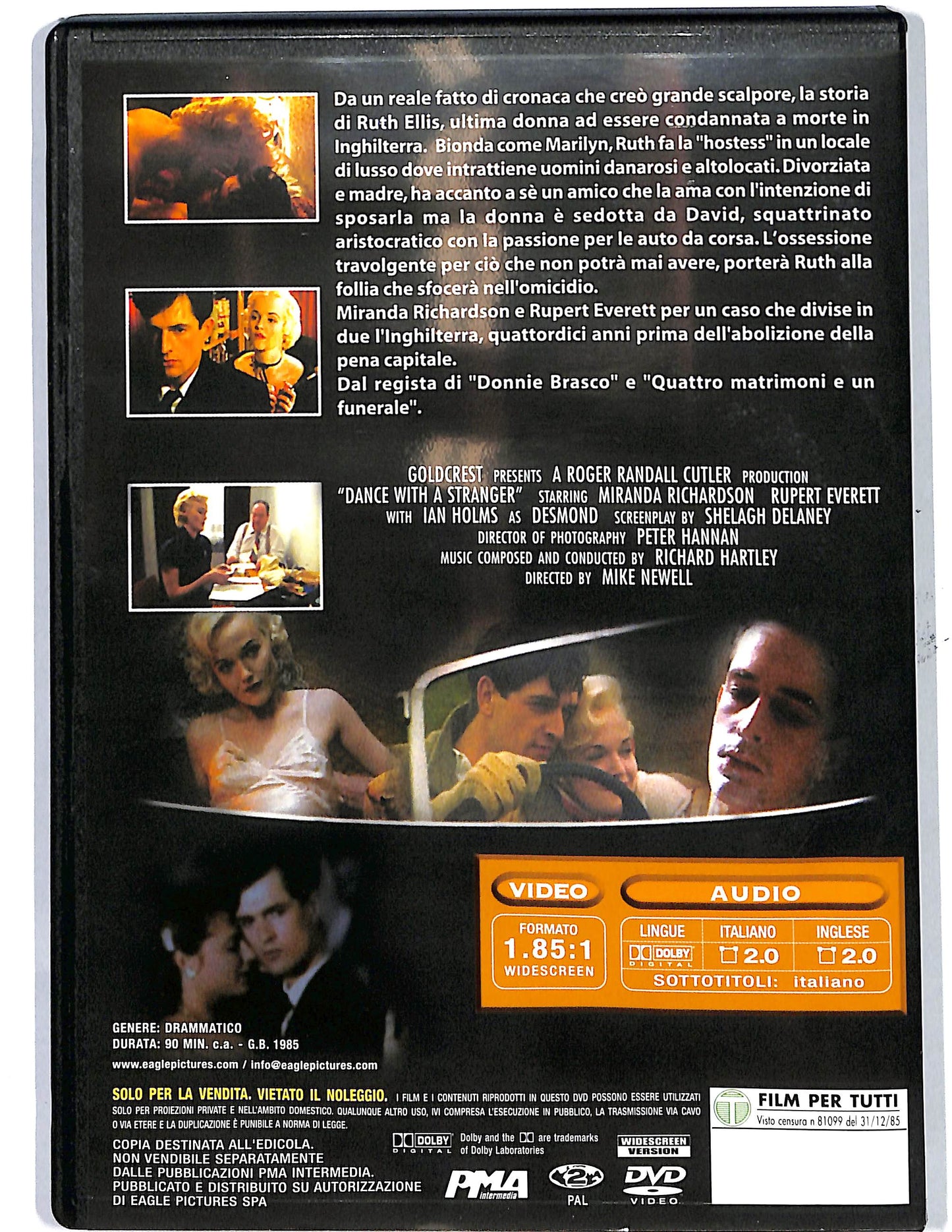 EBOND Ballando con uno sconosciuto EDITORIALE DVD D650307
