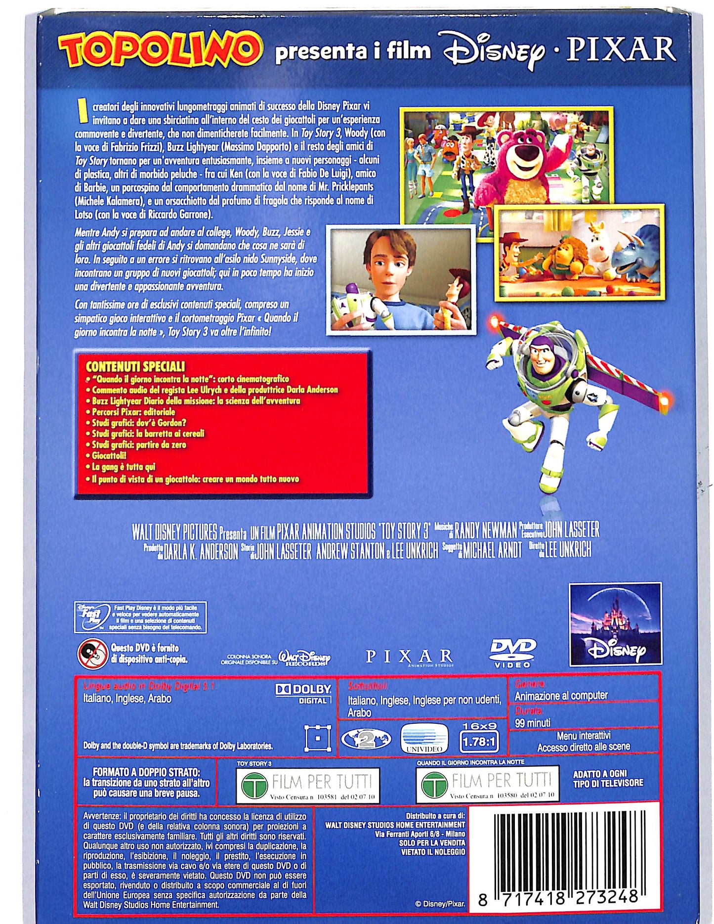 EBOND Toy story 3 la grande fuga slipcase  DVD D650357