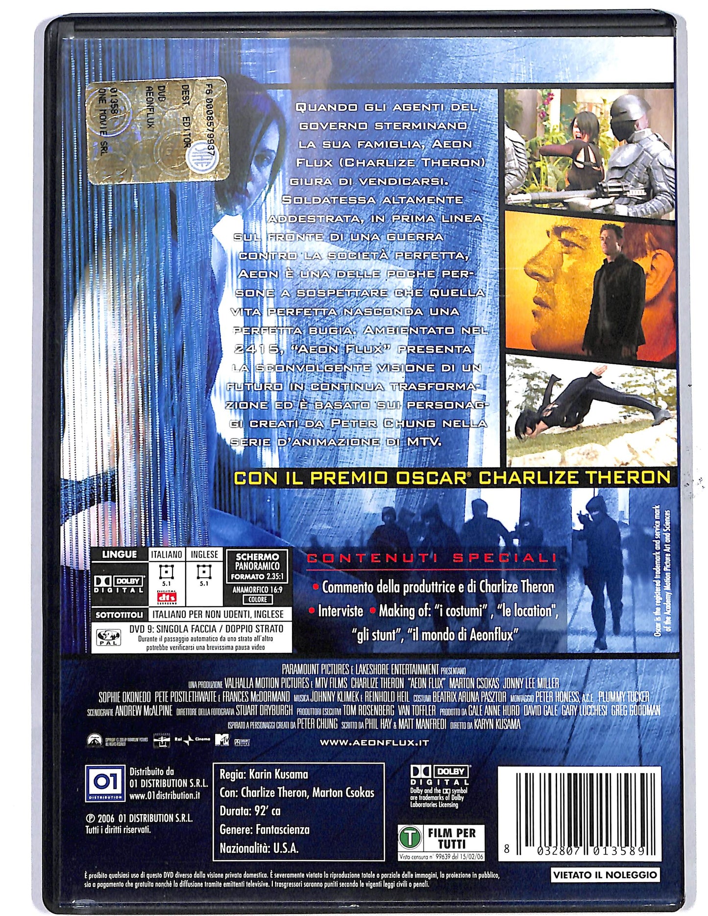 EBOND Æon Flux Il futuro ha inizio DVD D650409