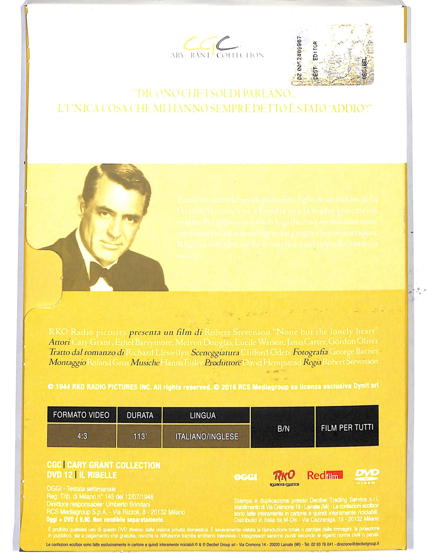 EBOND IL RIBELLE VOL.12 EDITORIALE DVD D650503