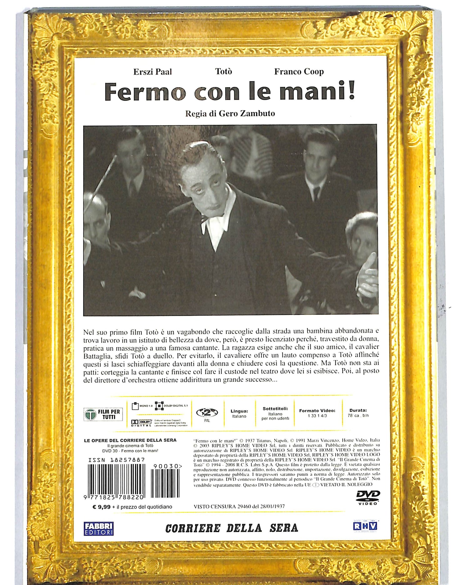 EBOND Il grande cinema di Toto - Fermo con le mani EDITORIALE DVD D650630