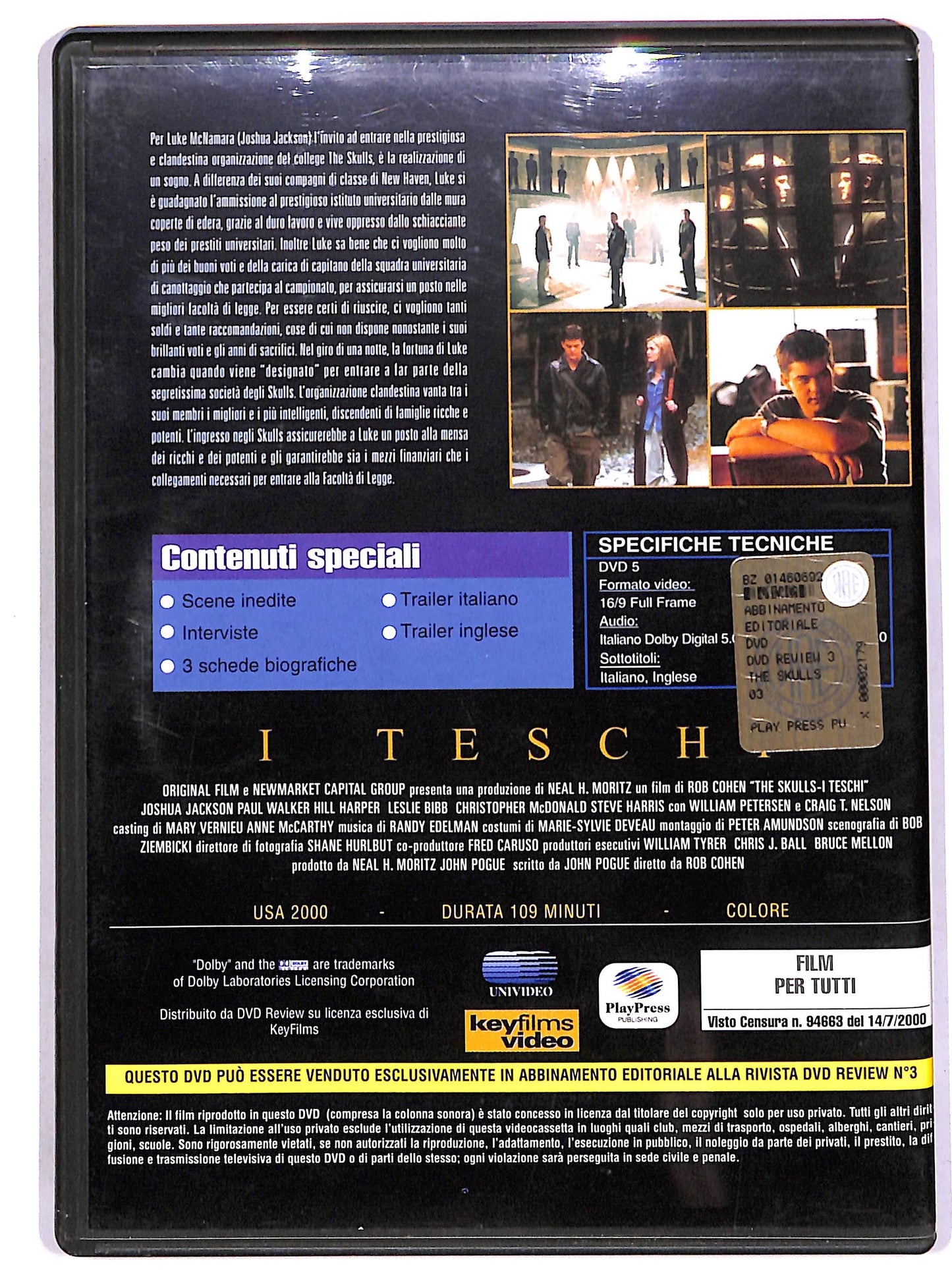 EBOND The Skulls - I teschi EDITORIALE DVD D650834