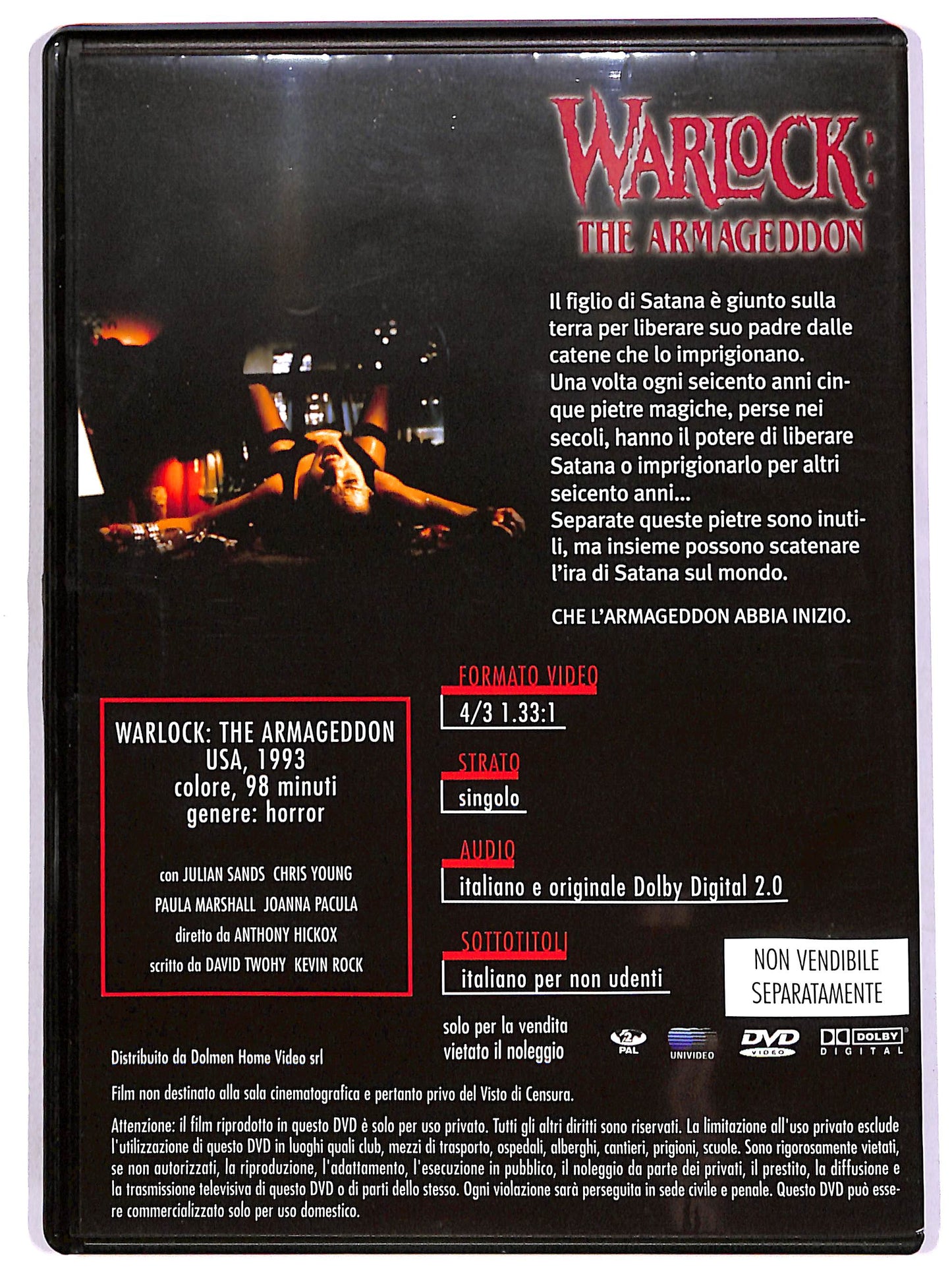 EBOND Warlock - The Armageddon EDITORIALE DVD D650841