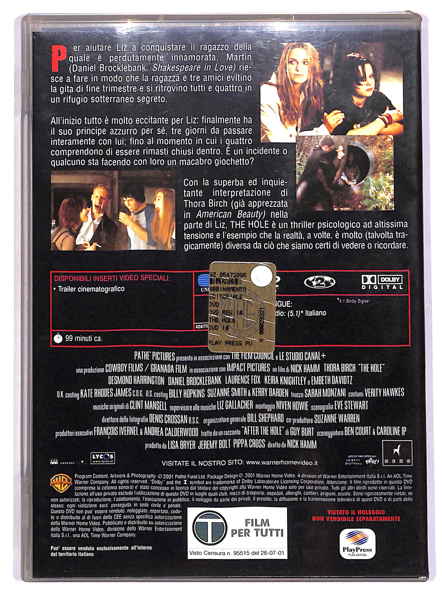 EBOND The Hole EDITORIALE DVD D650843