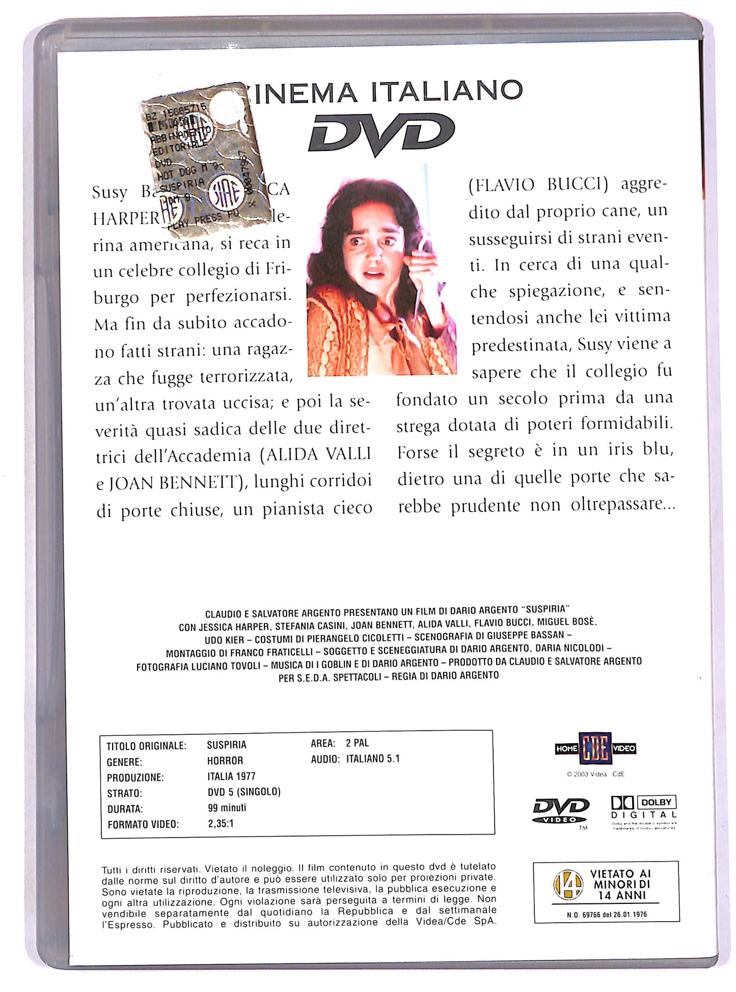 EBOND Suspiria EDITORIALE DVD D650908