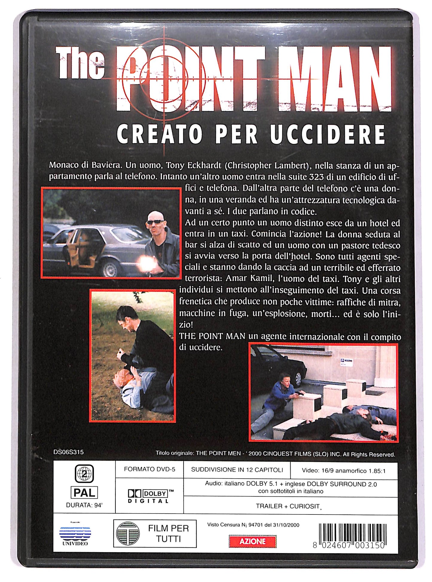 EBOND The Point Man - Creato per uccidere DVD D651138