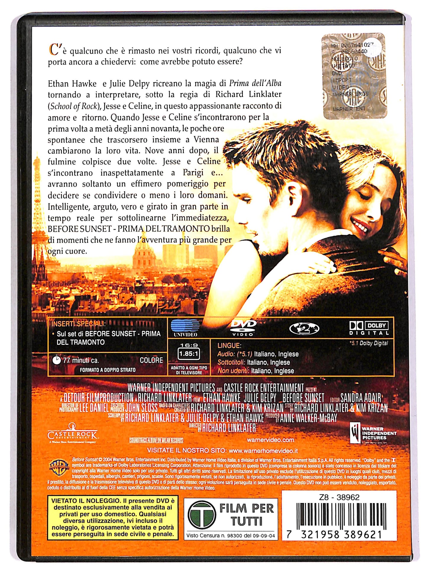 EBOND Before Sunset - Prima del tramonto DVD D651263