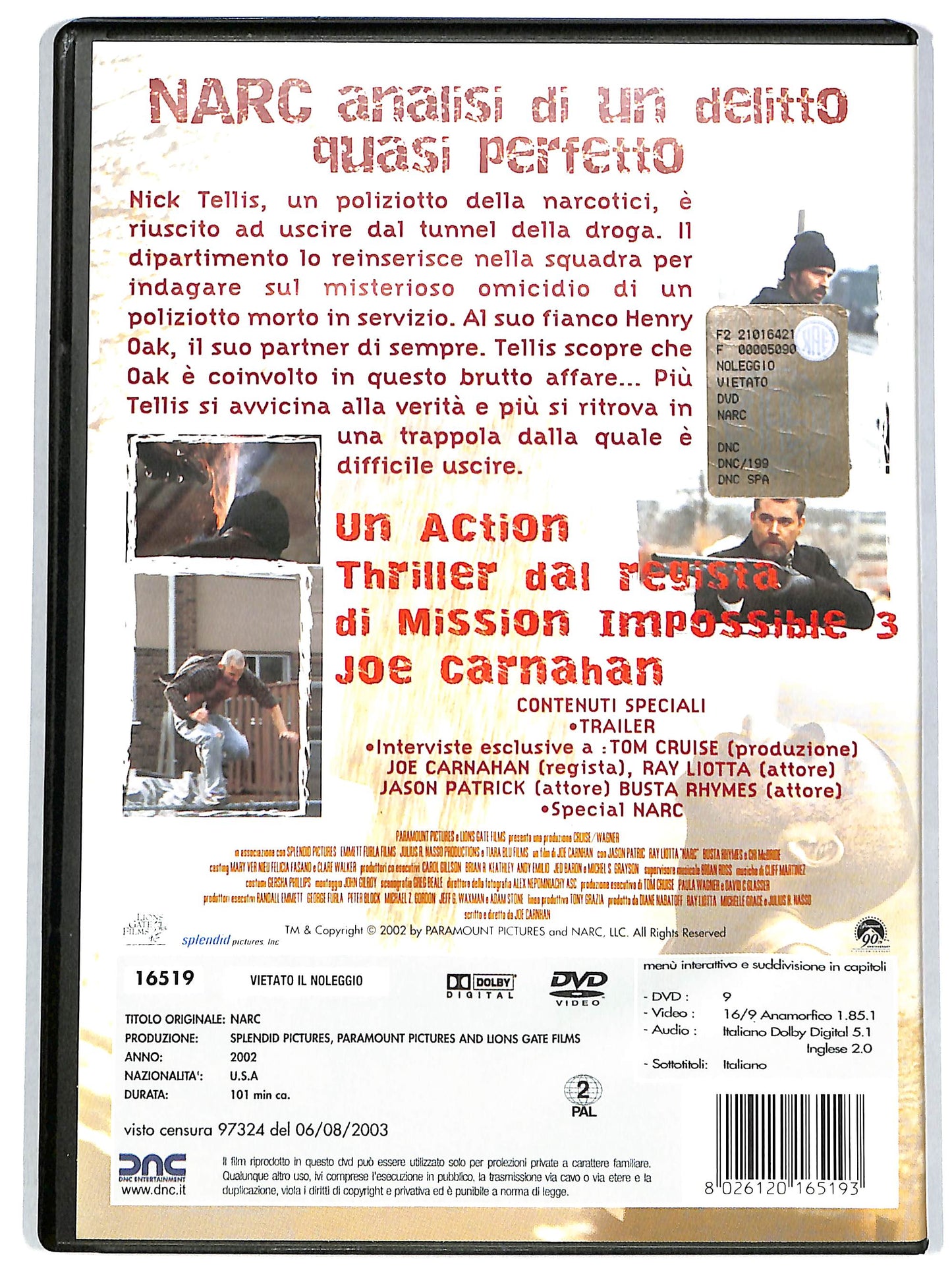 EBOND Narc - Analisi di un delitto DVD D651310