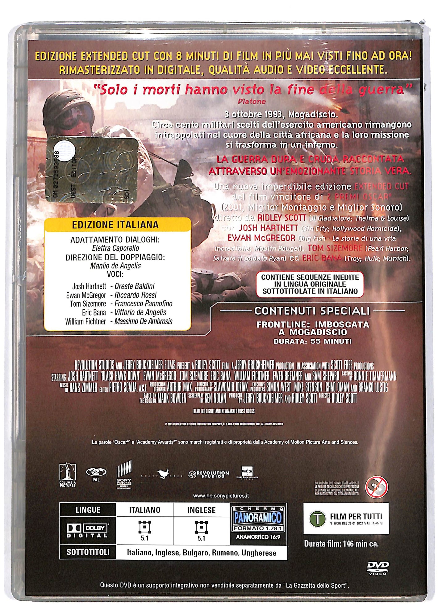 EBOND Black Hawk Down Black Hawk abbattuto EDITORIALE DVD D651429