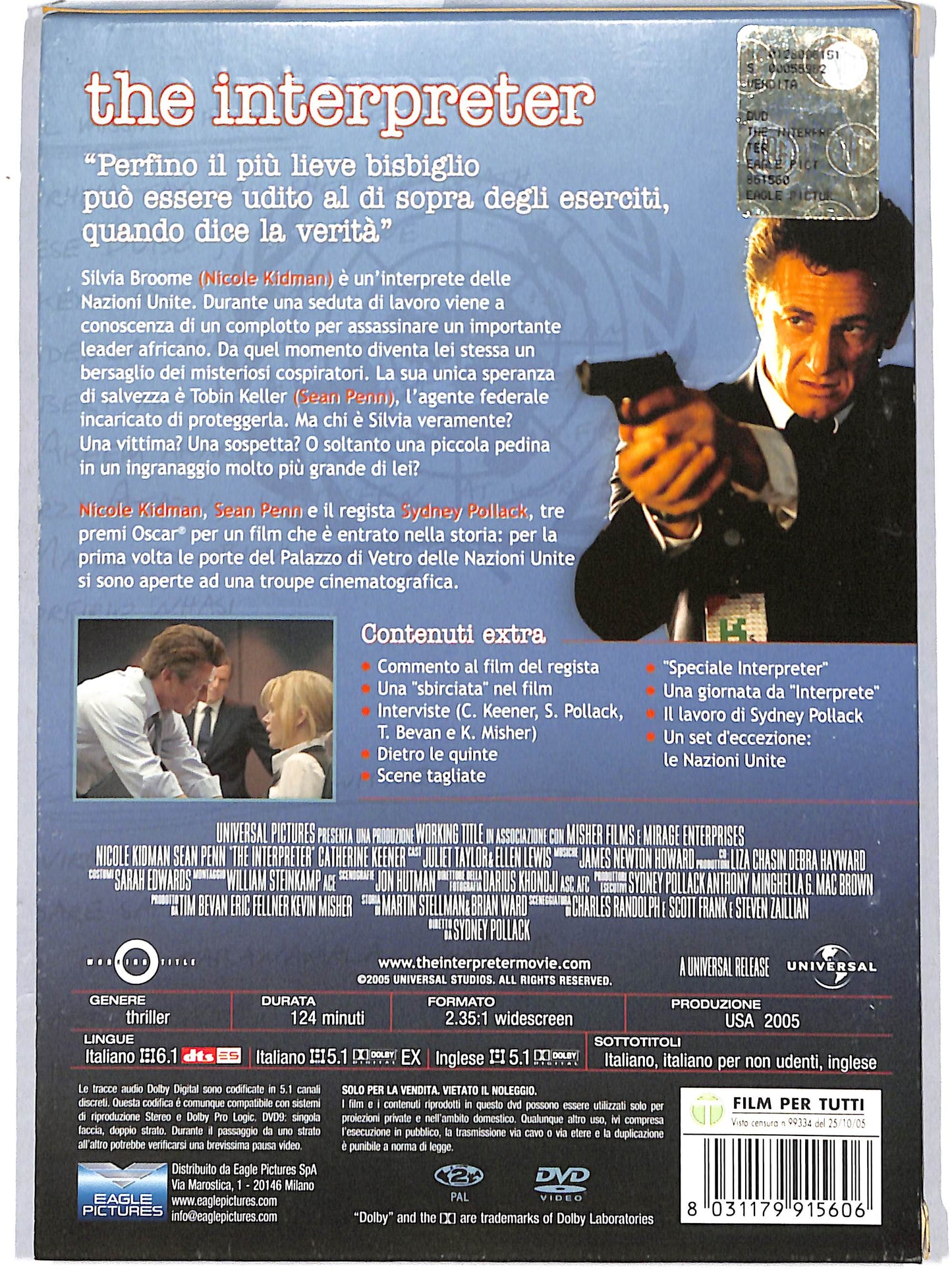 EBOND the interpreter DIGIPACK DVD D651534