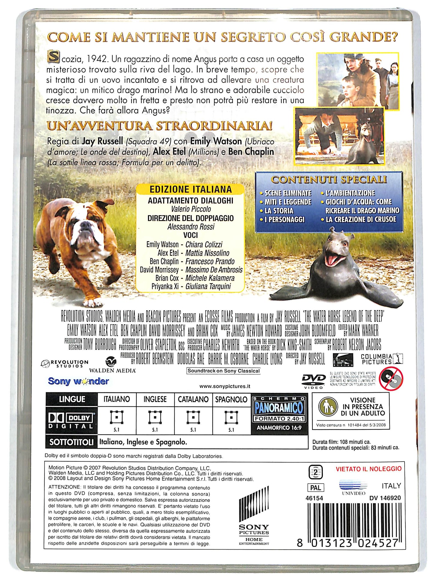 EBOND The Water Horse - La leggenda degli abissi DVD D651630