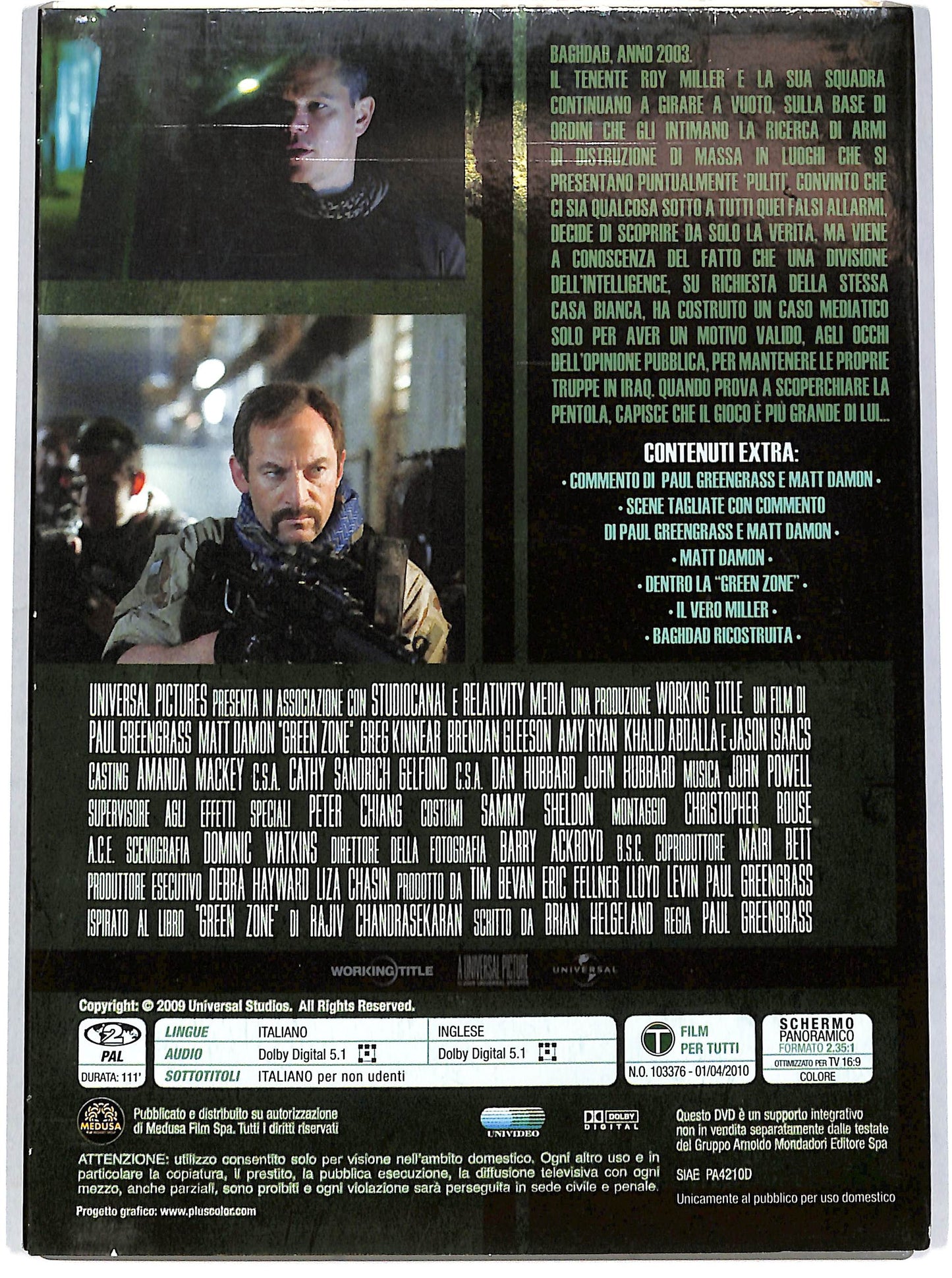 EBOND Green Zone EDITORIALE DVD D651639