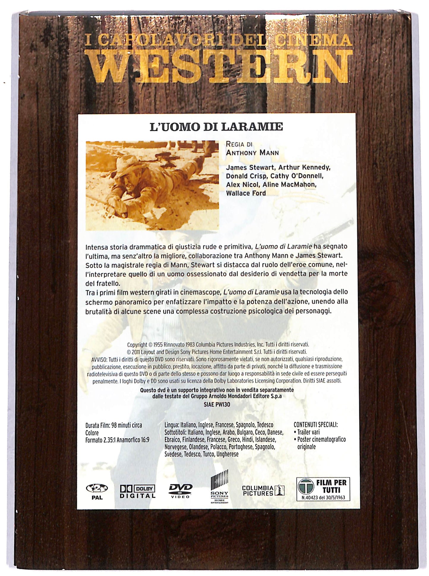 EBOND L'uomo di Laramie  EDITORIALE DVD D651764