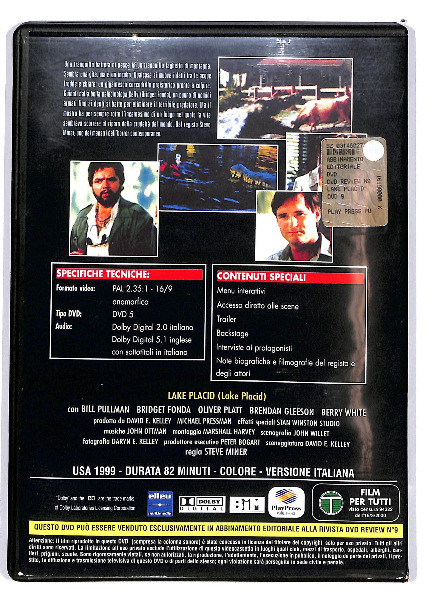 EBOND Lake Placid EDITORIALE DVD D651808