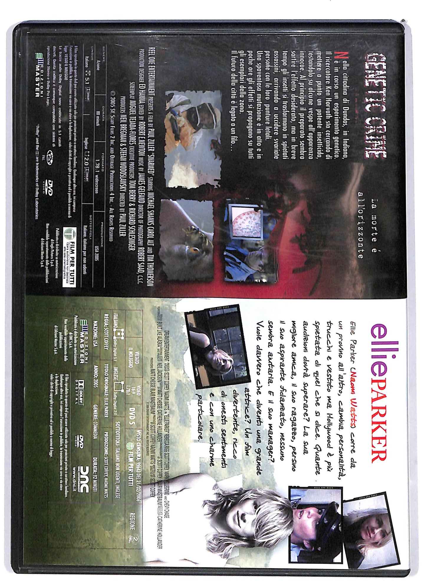 EBOND Ellie Parker + Genetic crime EDITORIALE DVD D651855