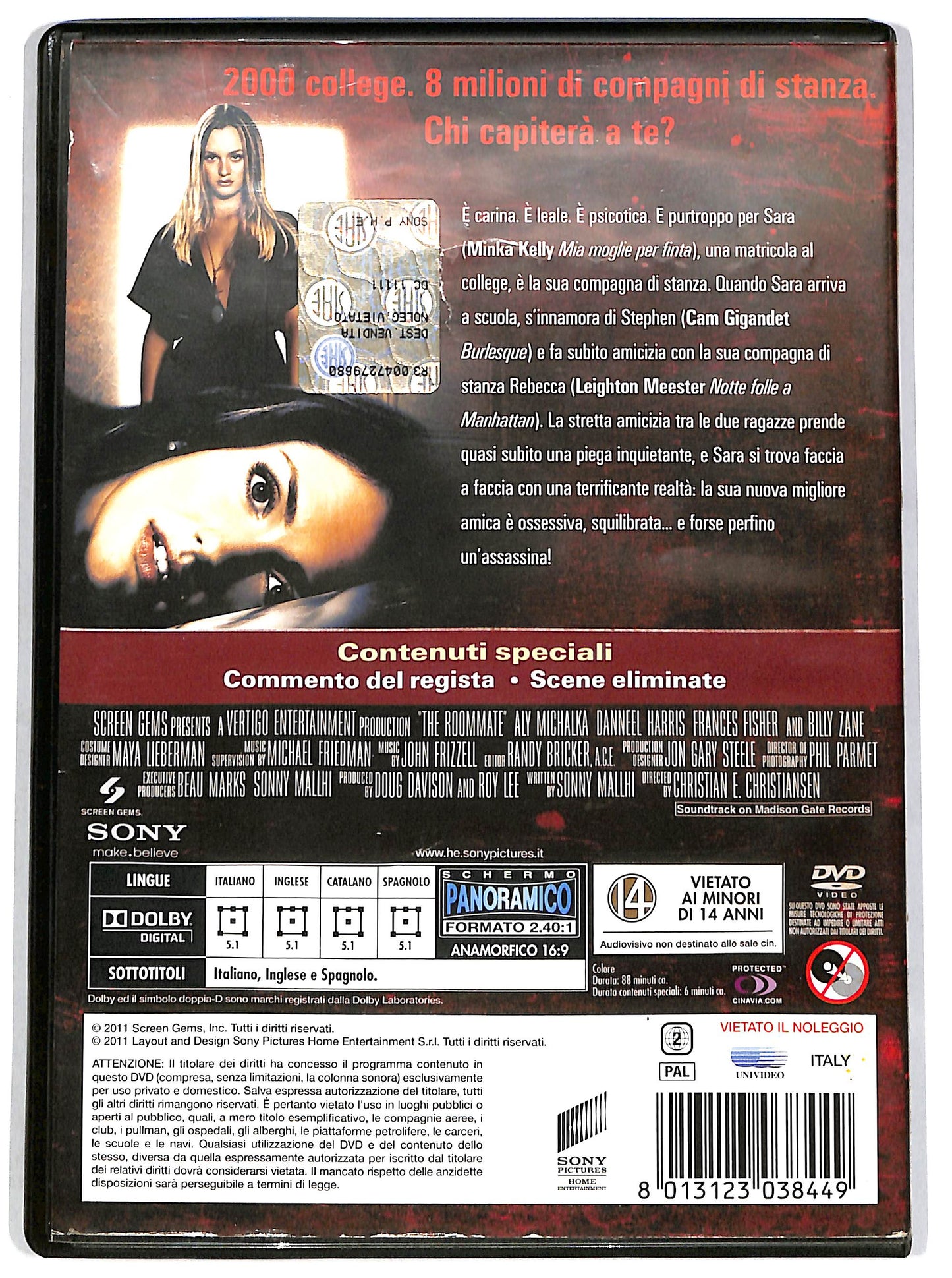 EBOND The Roommate - Il terrore ti dorme accanto DVD D651909