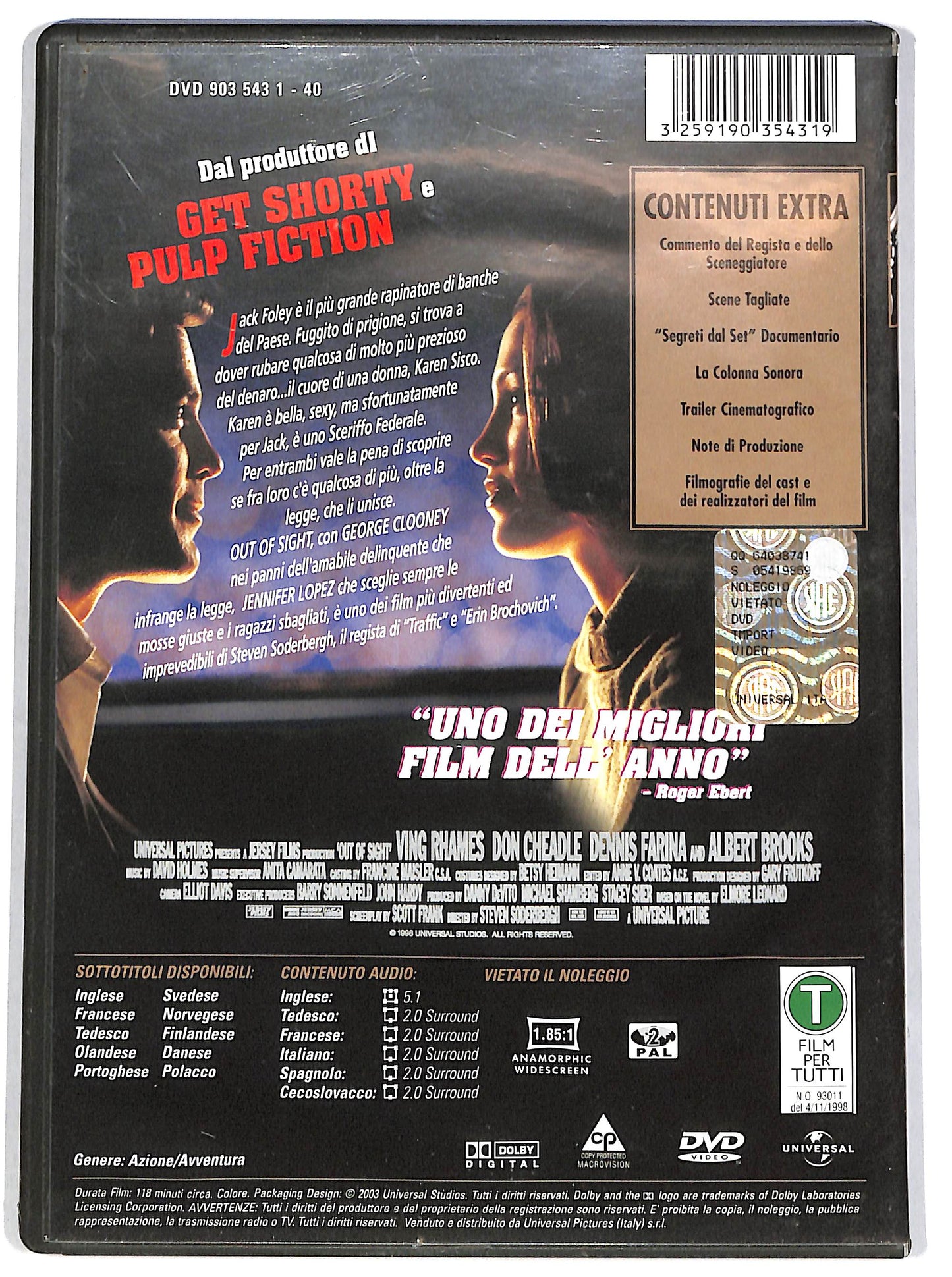 EBOND Out of Sight (film) DVD D651934