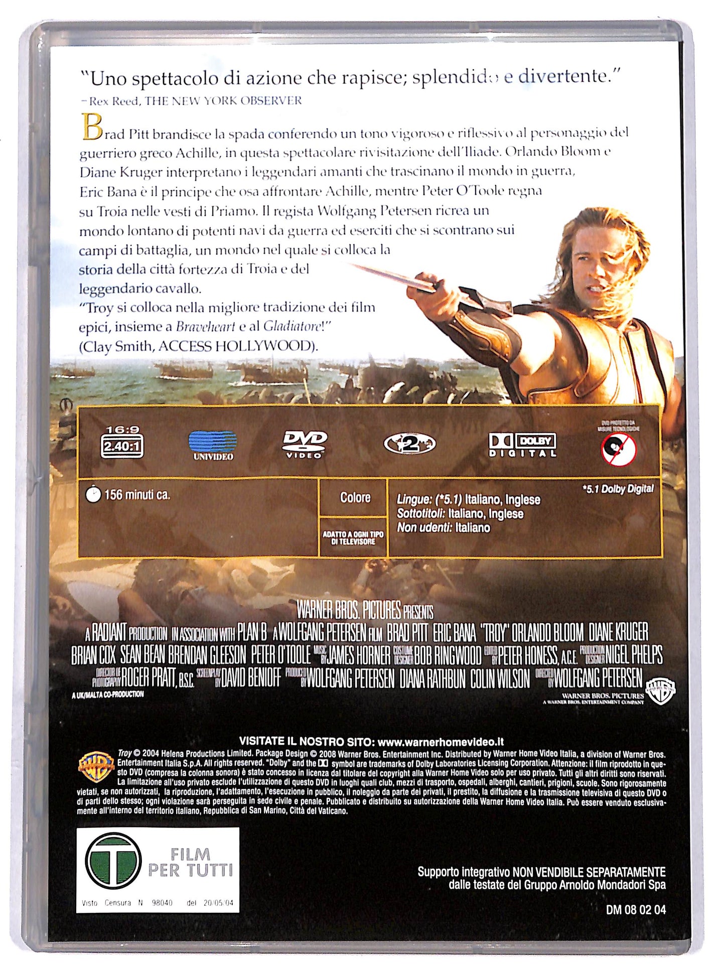 EBOND Troy EDITORIALE DVD D652007
