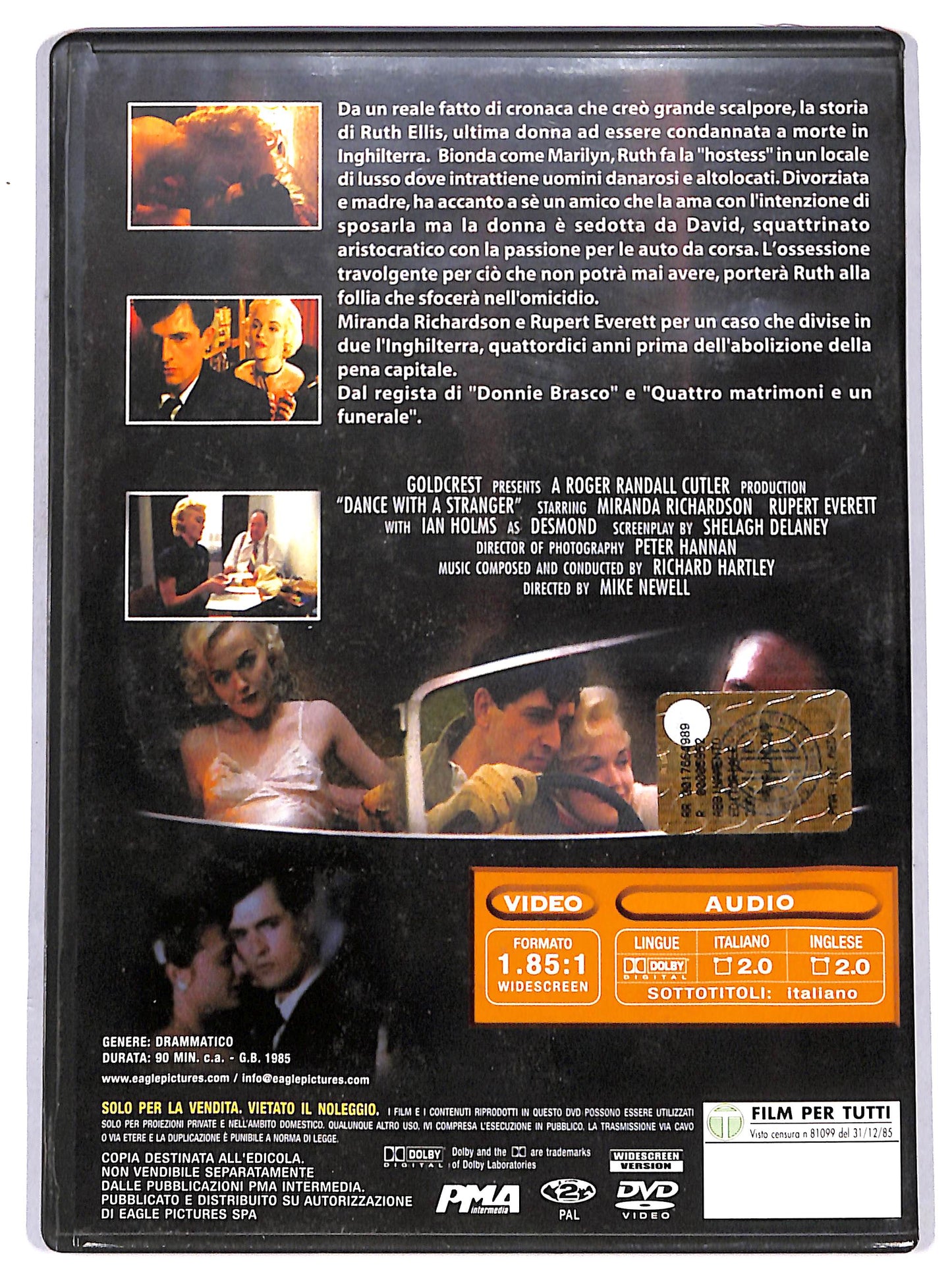 EBOND Ballando con uno sconosciuto EDITORIALE DVD D652018