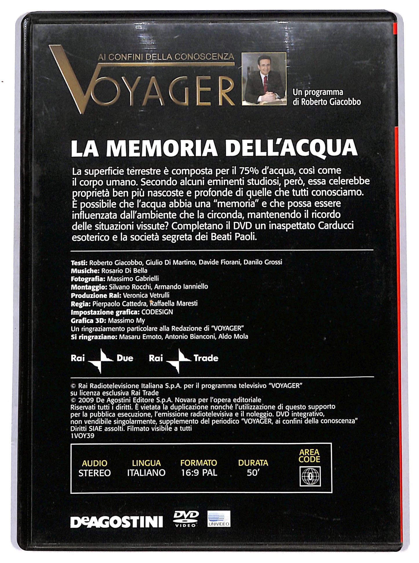 EBOND La memoria dell'acqua - Voyager n.39 EDITORIALE DVD D652059