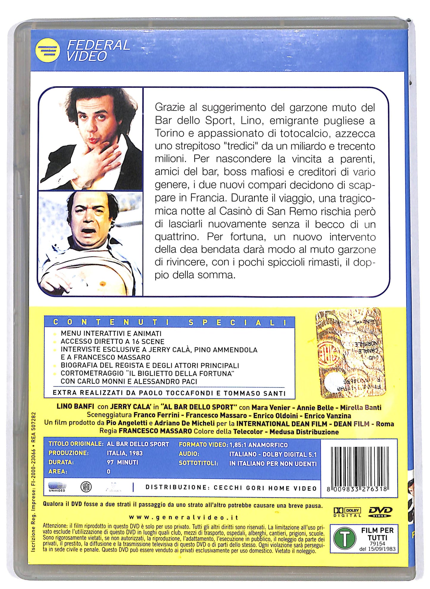EBOND Al bar dello sport NOLEGGIO DVD D652203