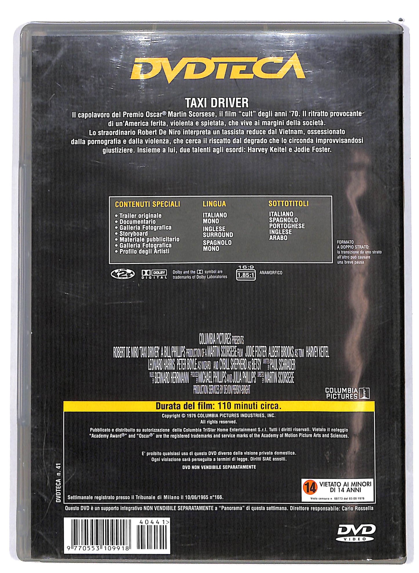 EBOND Taxi Driver EDITORIALE DVD D652225