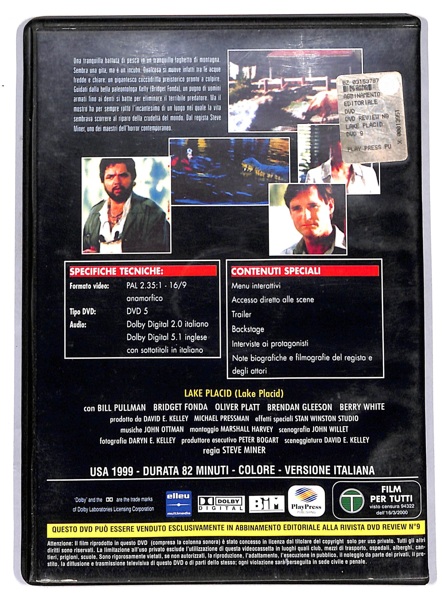 EBOND Lake Placid EDITORIALE DVD D652401