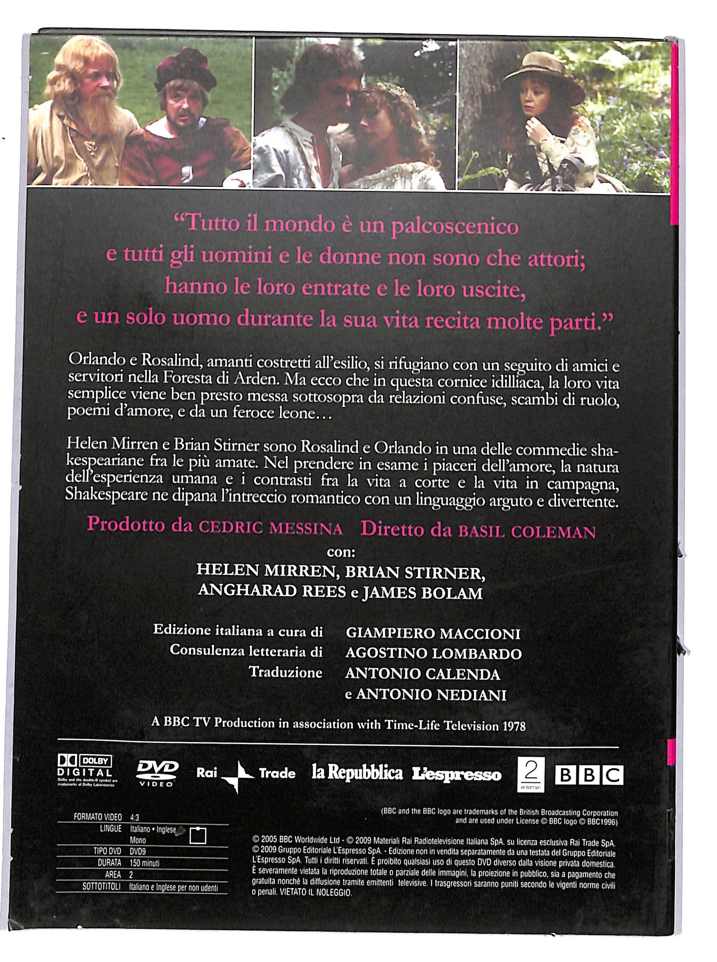 EBOND Come vi piace Shakespeare collection 14 EDITORIALE DVD D652424