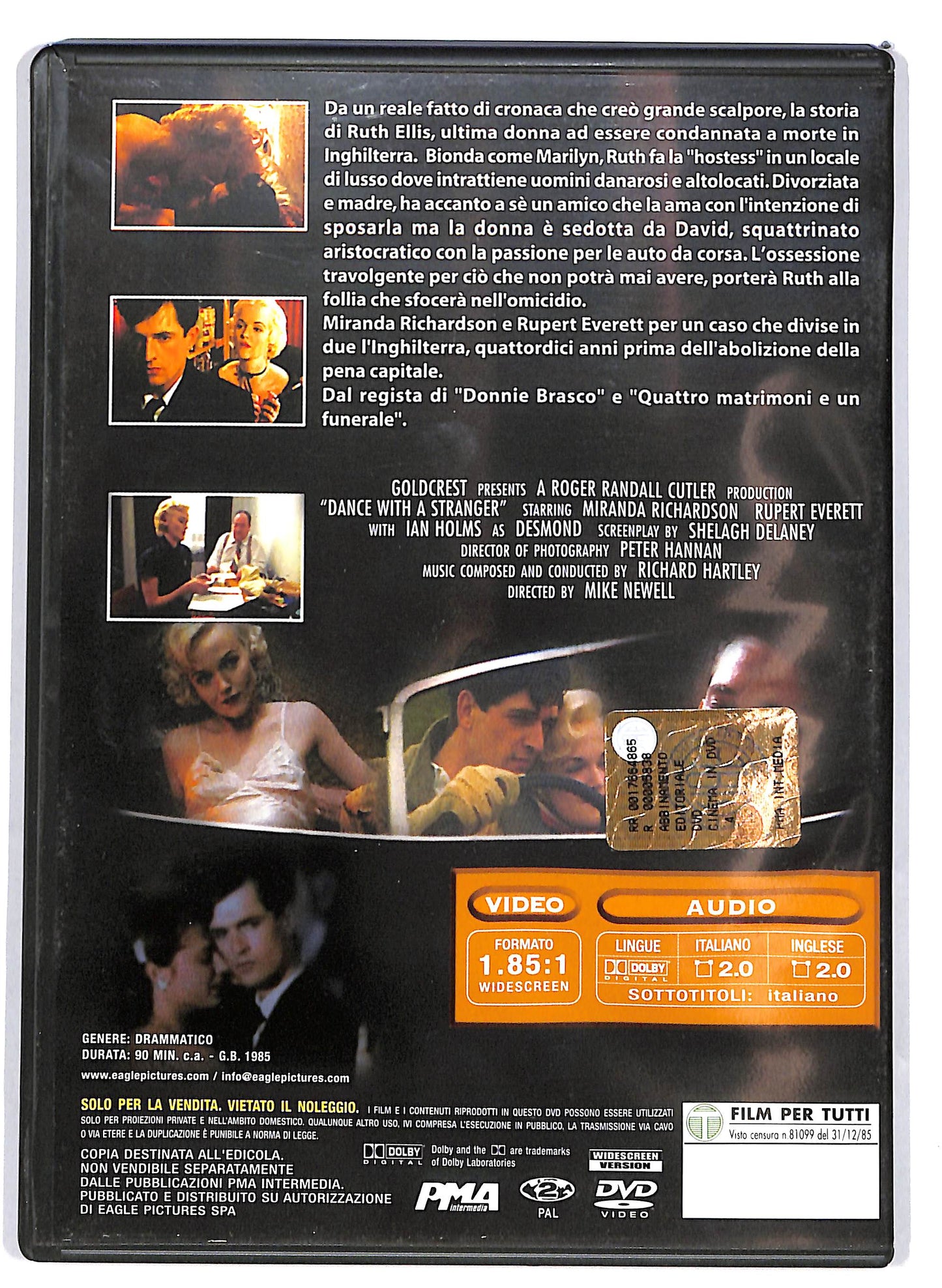EBOND Ballando con uno sconosciuto EDITORIALE DVD D652504