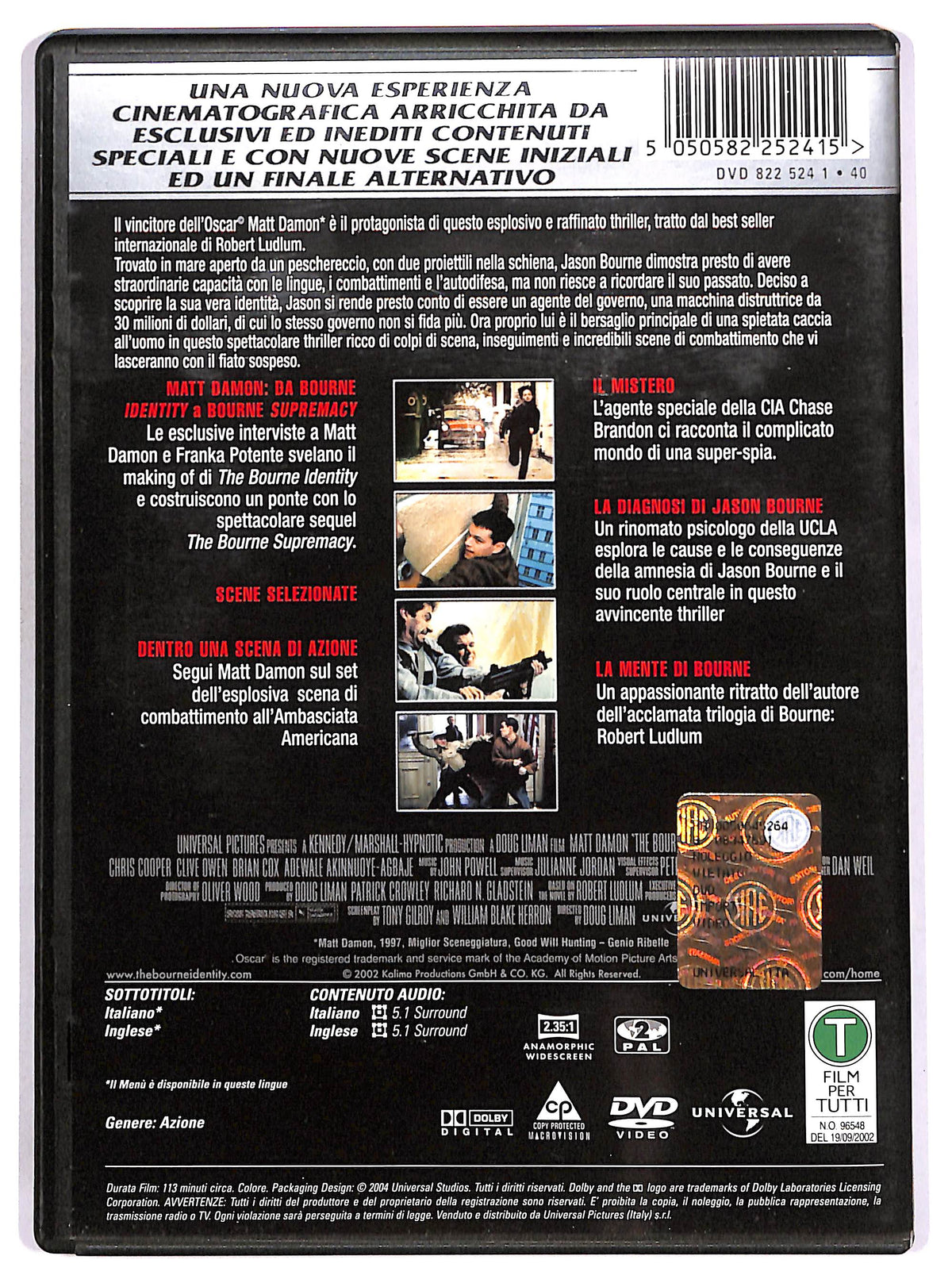 EBOND The Bourne Identity EDIZIONE SPECIALE DVD D652826