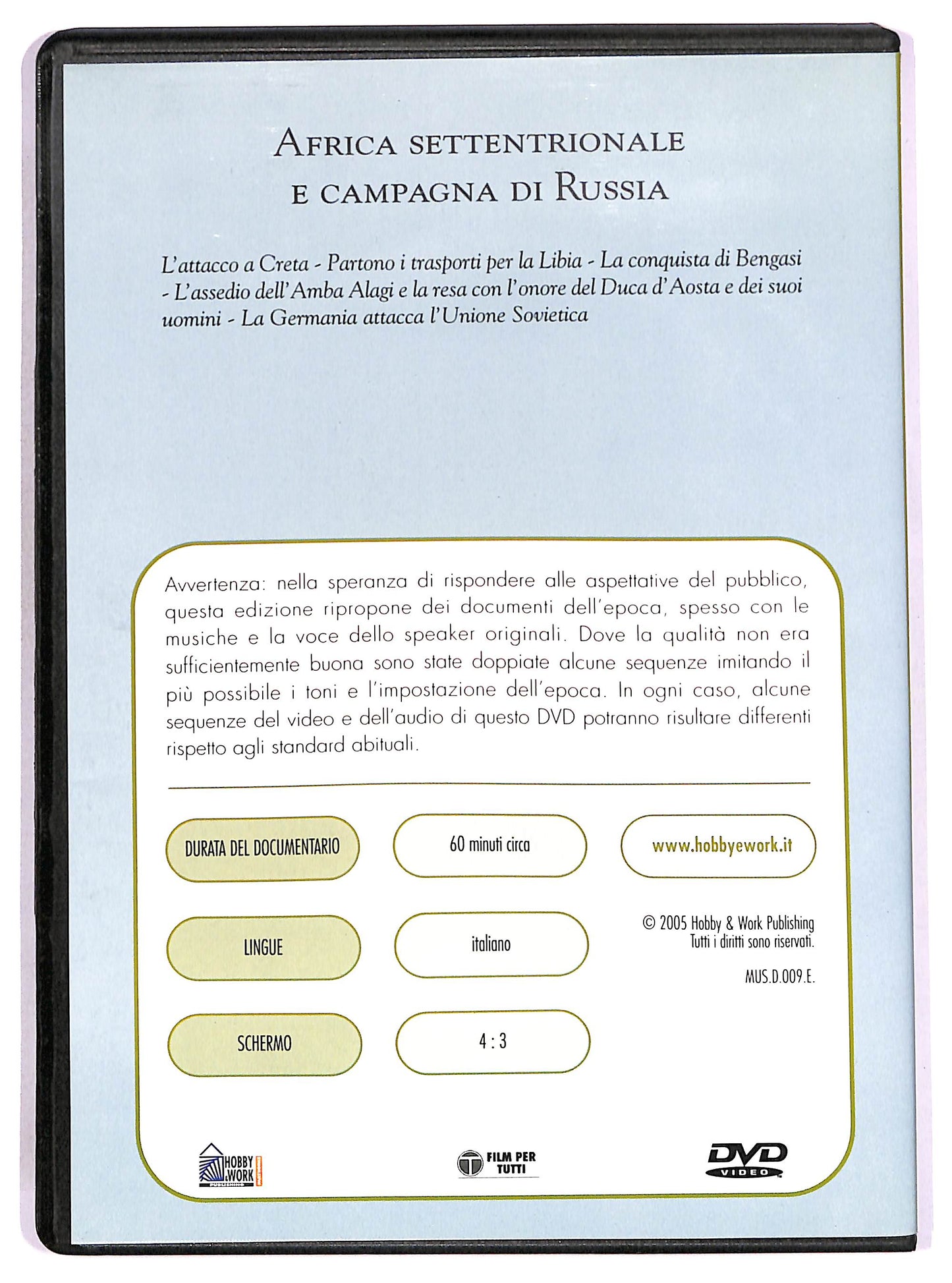 EBOND Africa settentrionale e campagna di Russia DVD D652939