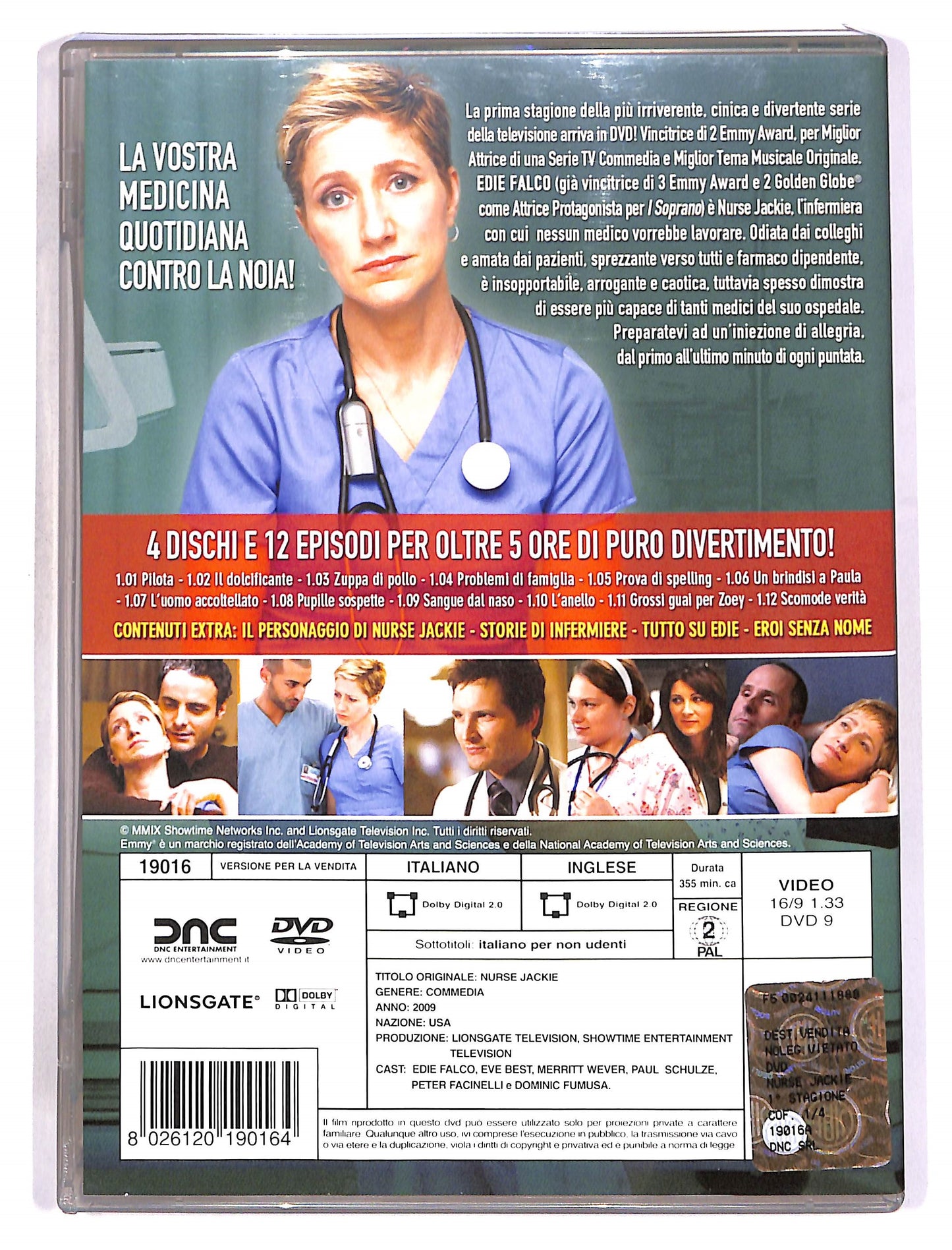 EBOND Nurse Jackie - Terapia d'urto - Stagione 1 (4 dischi) DVD D653023