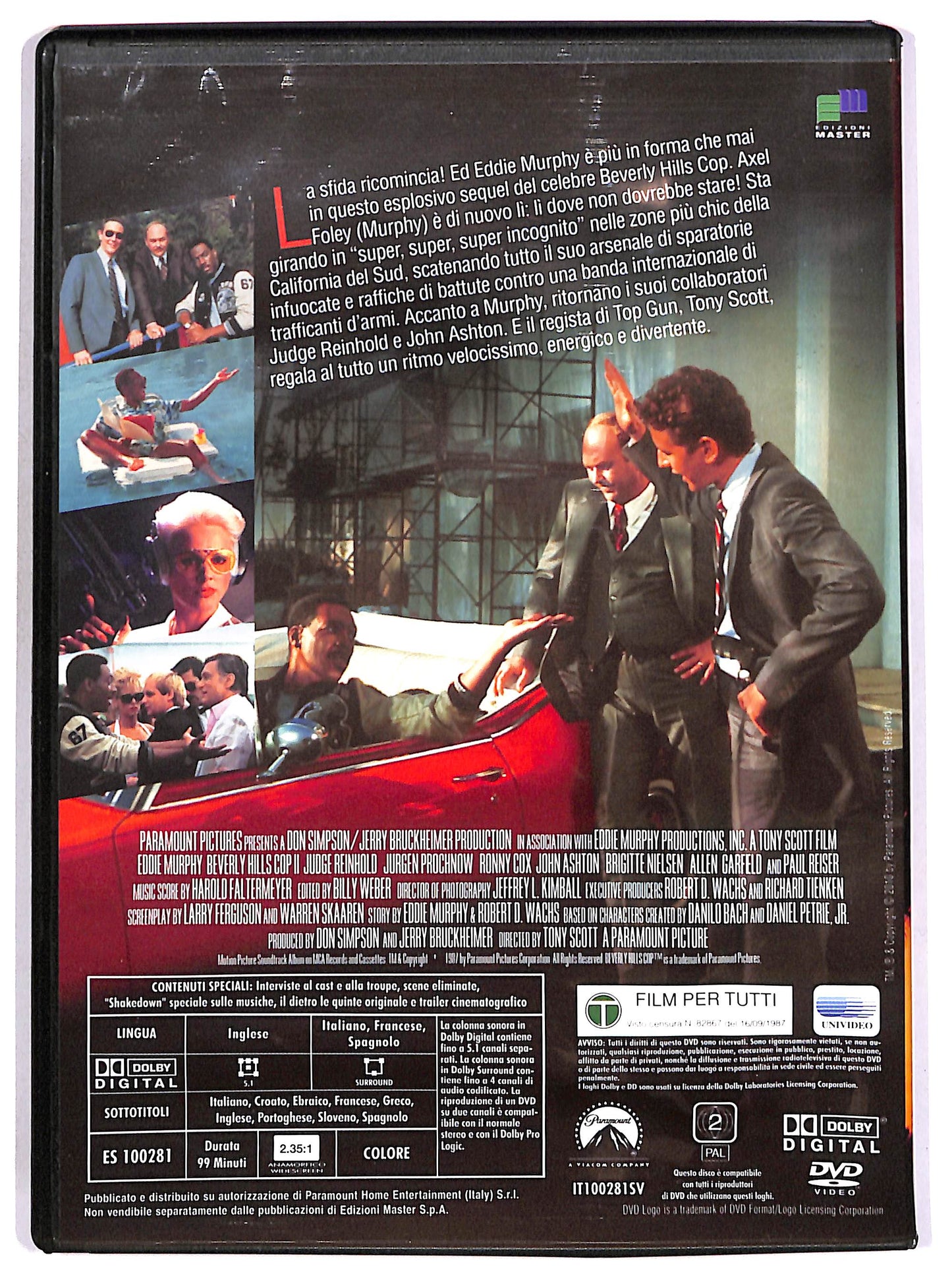 EBOND Beverly Hills Cop II EDITORIALE DVD D653060