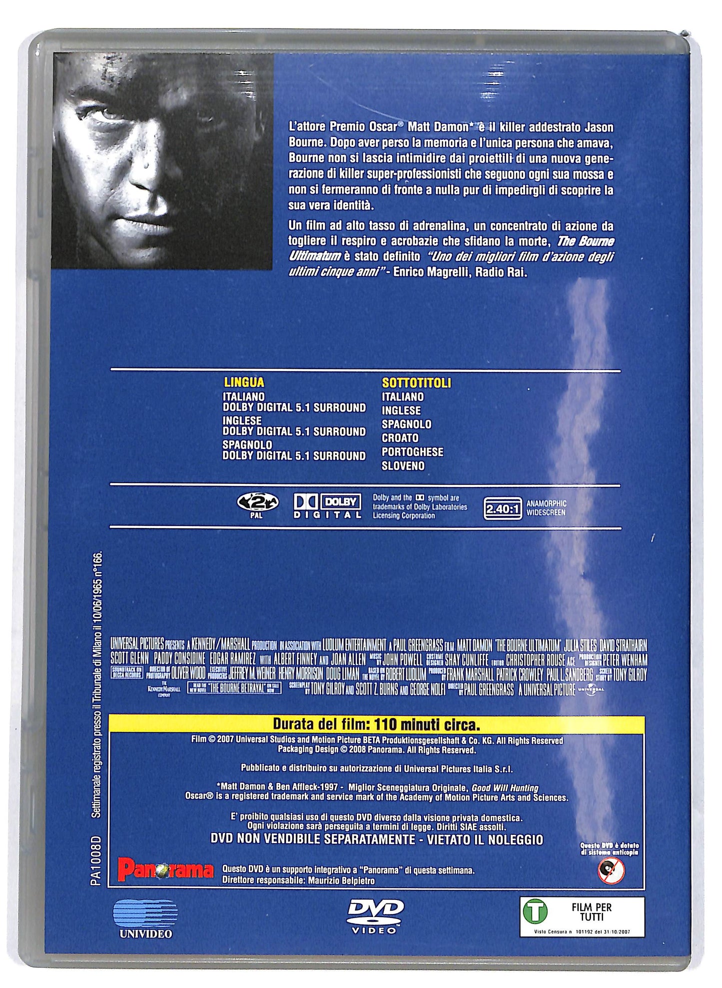EBOND The Bourne Ultimatum EDITORIALE DVD D653305